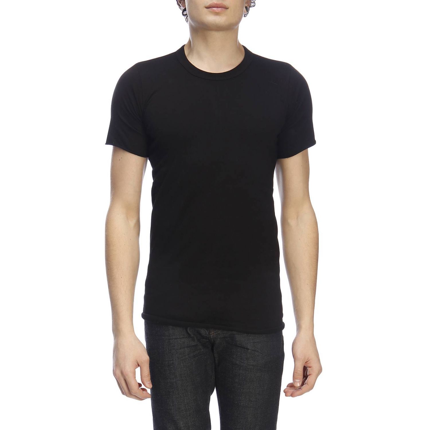 Rick Owens Outlet: T-shirt men - Black | T-Shirt Rick Owens RU19S2251JA ...