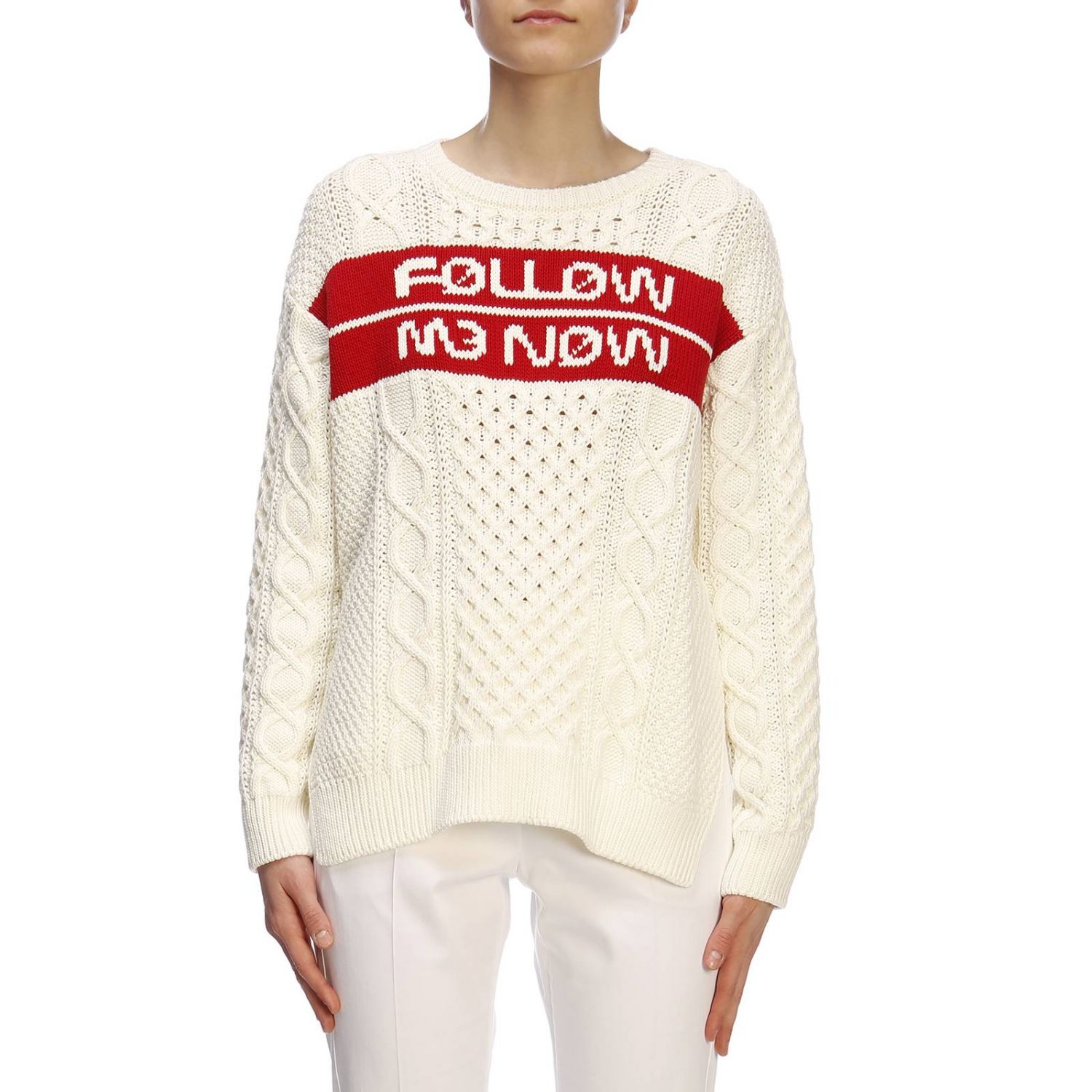 Red Valentino Outlet: Sweater women | Sweater Red Valentino Women White ...
