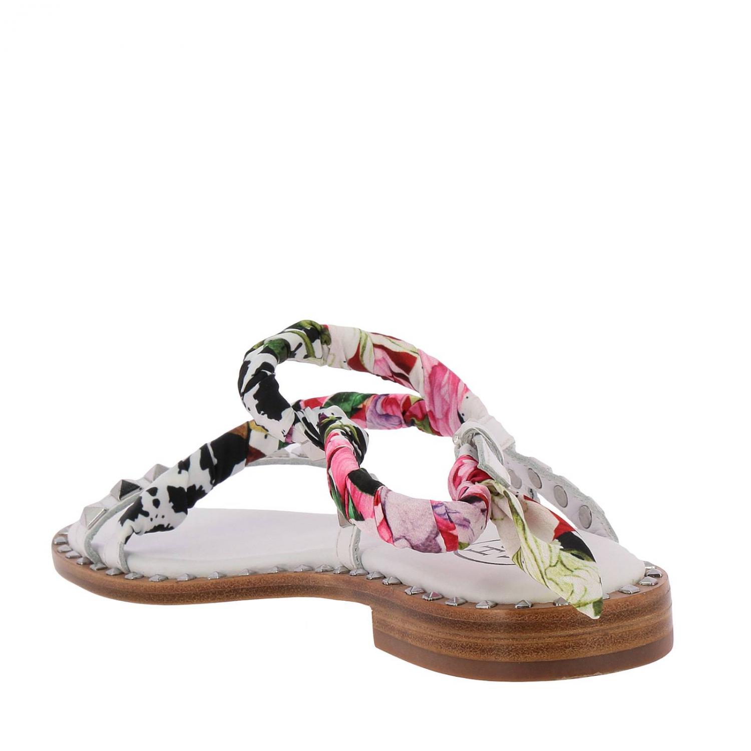 ash white sandals