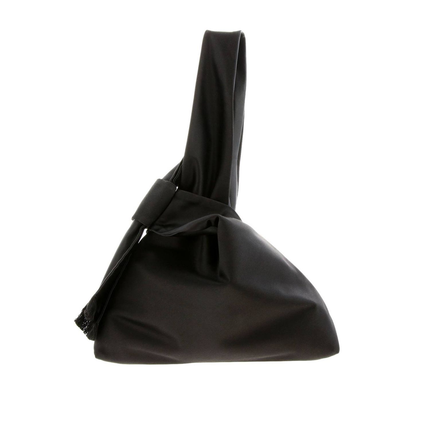 Tory Burch Outlet: Borsa Eleanor in raso con maxi fiocco - Nero | Borsa A  Mano Tory Burch 51369 GIGLIO.COM