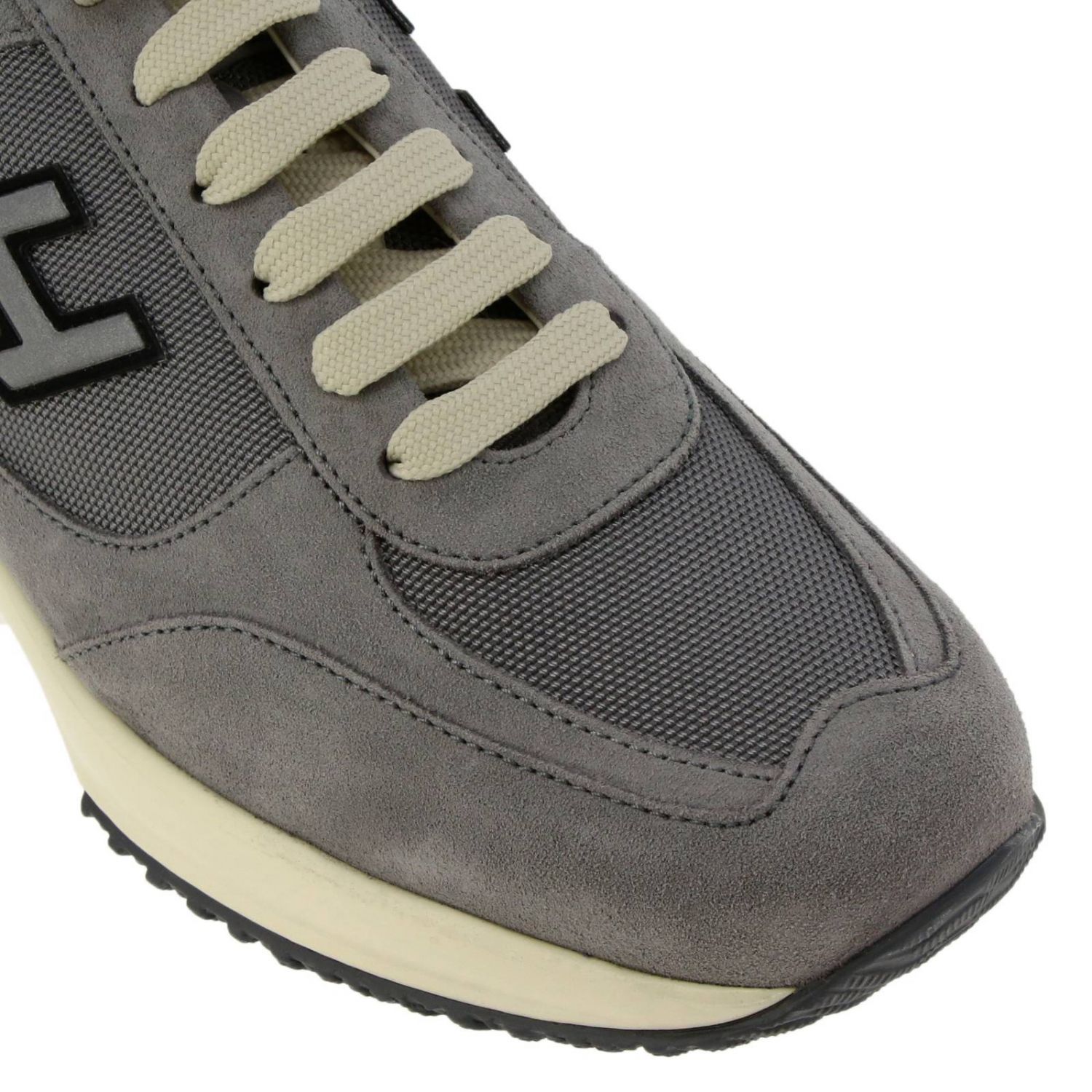 HOGAN: Shoes men - Grey Sneakers Hogan HXM00N0Q102 KE4 GIGLIO.COM