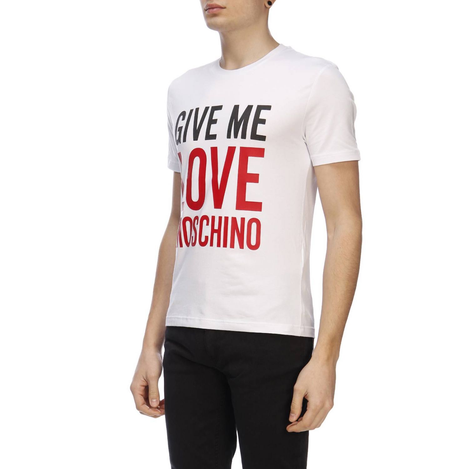 Love Moschino Outlet: t-shirt for man - White | Love Moschino t-shirt ...