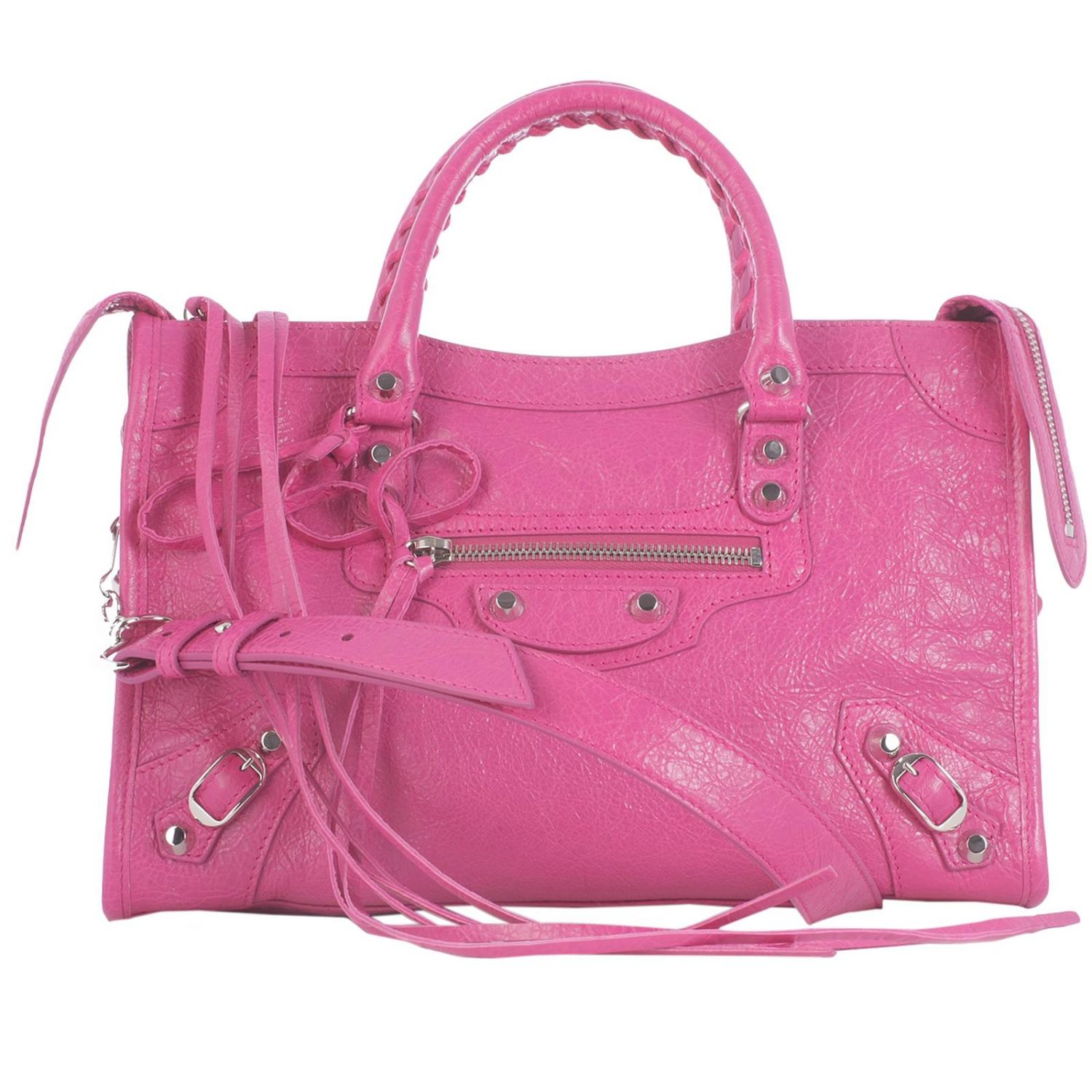 Balenciaga Outlet: Shoulder bag women - Pink | Handbag Balenciaga ...