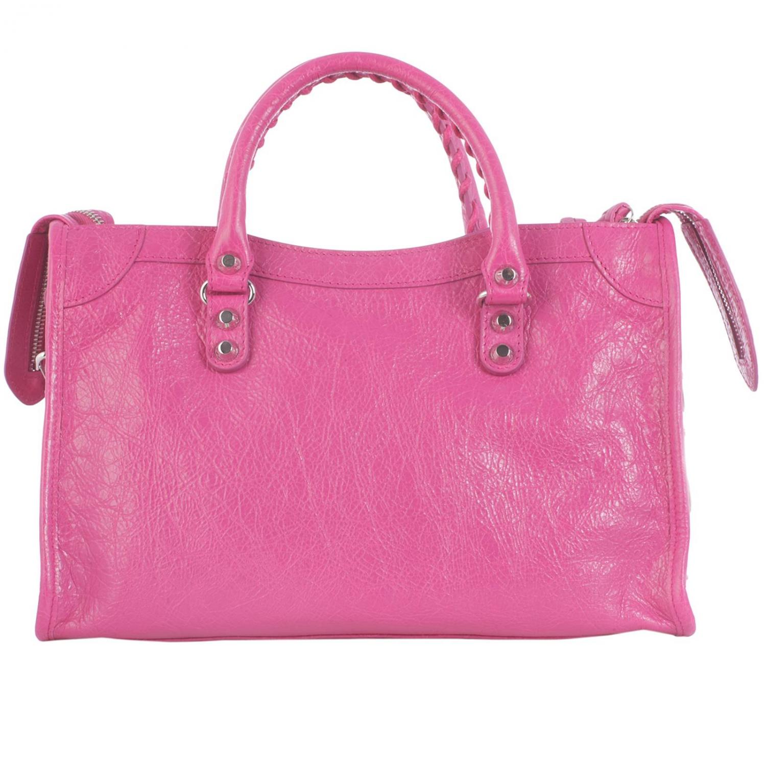 Balenciaga Outlet: Shoulder bag women - Pink | Handbag Balenciaga ...