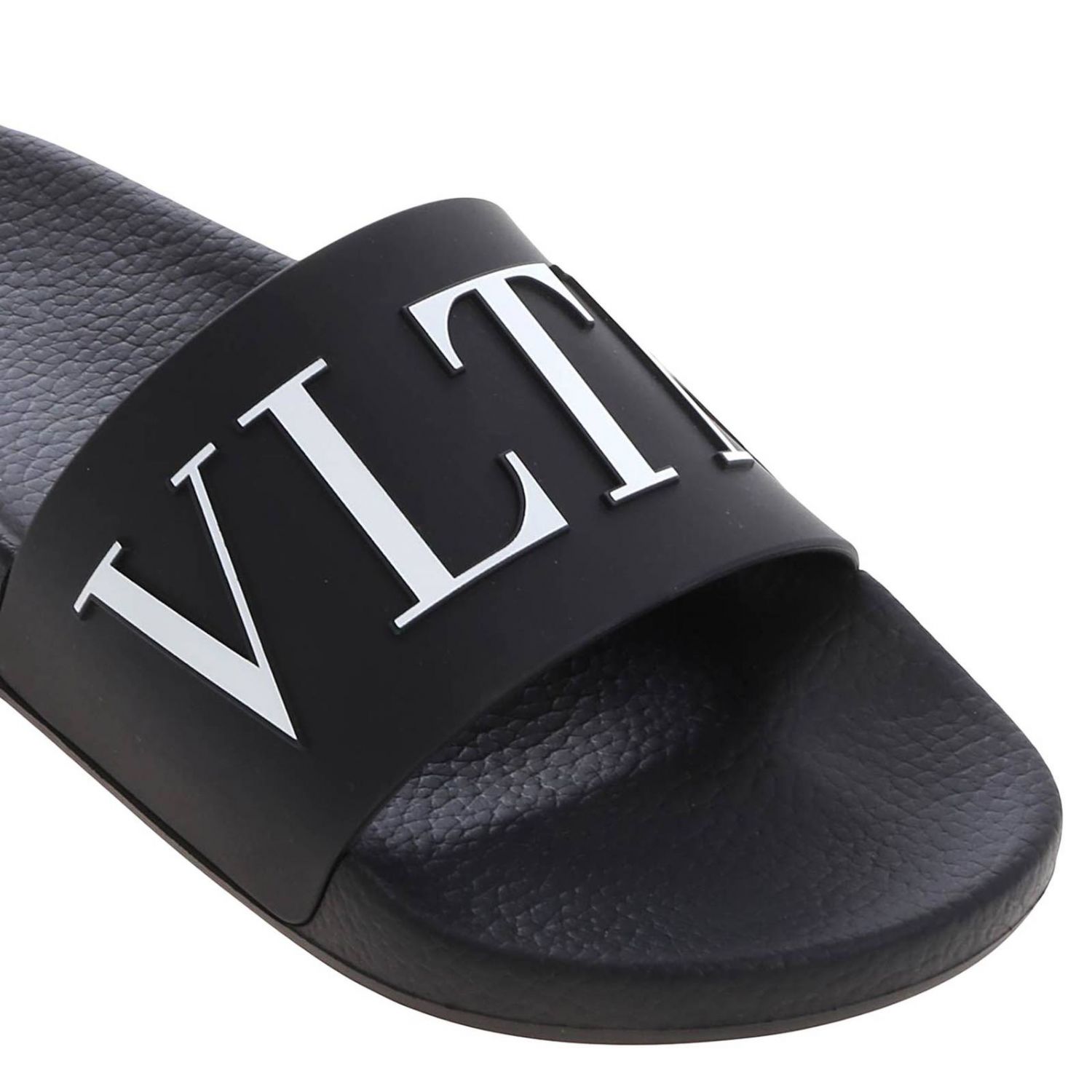 women's valentino slides black