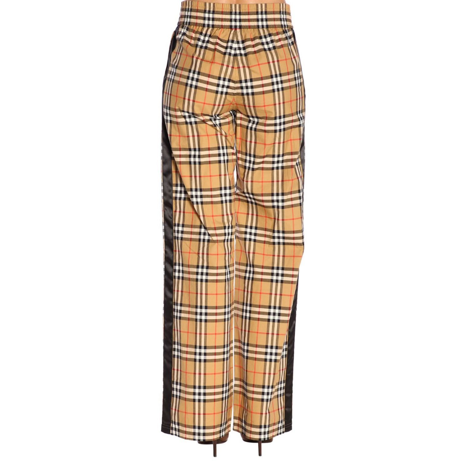 BURBERRY: pants for woman - Camel | Burberry pants 8003208 online on ...