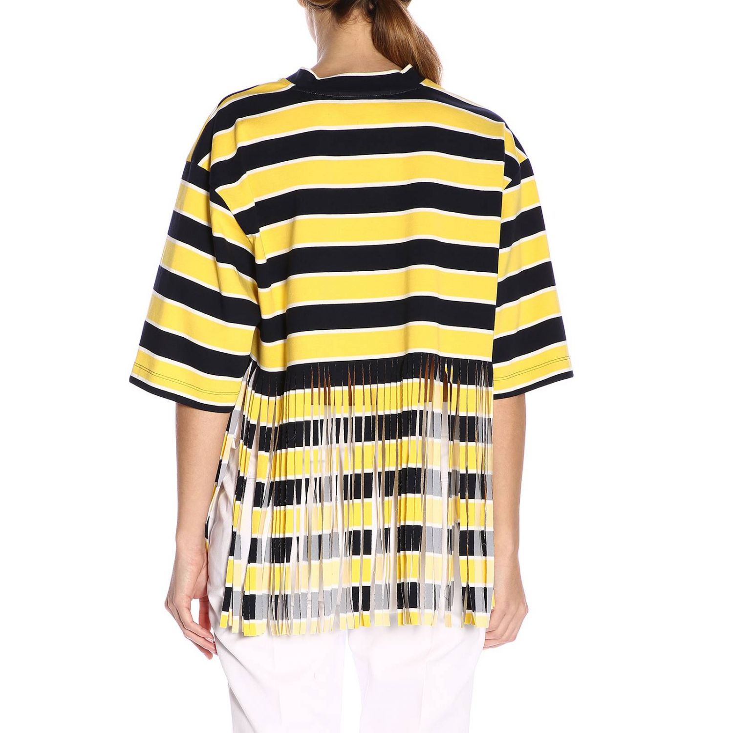 Msgm Outlet: T-shirt women - Yellow | T-Shirt Msgm 2641MDM67A195293 ...