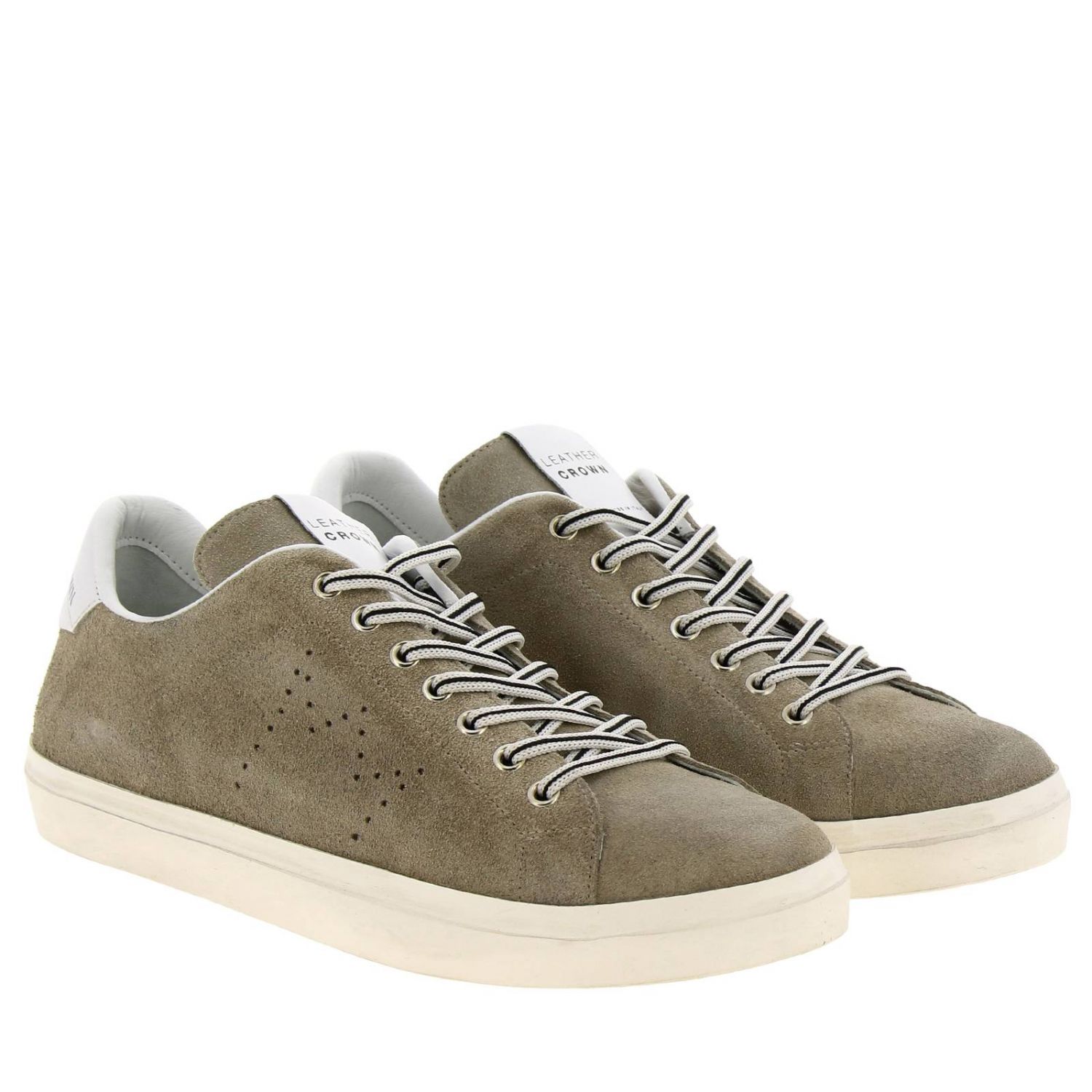 sneakers leather crown online
