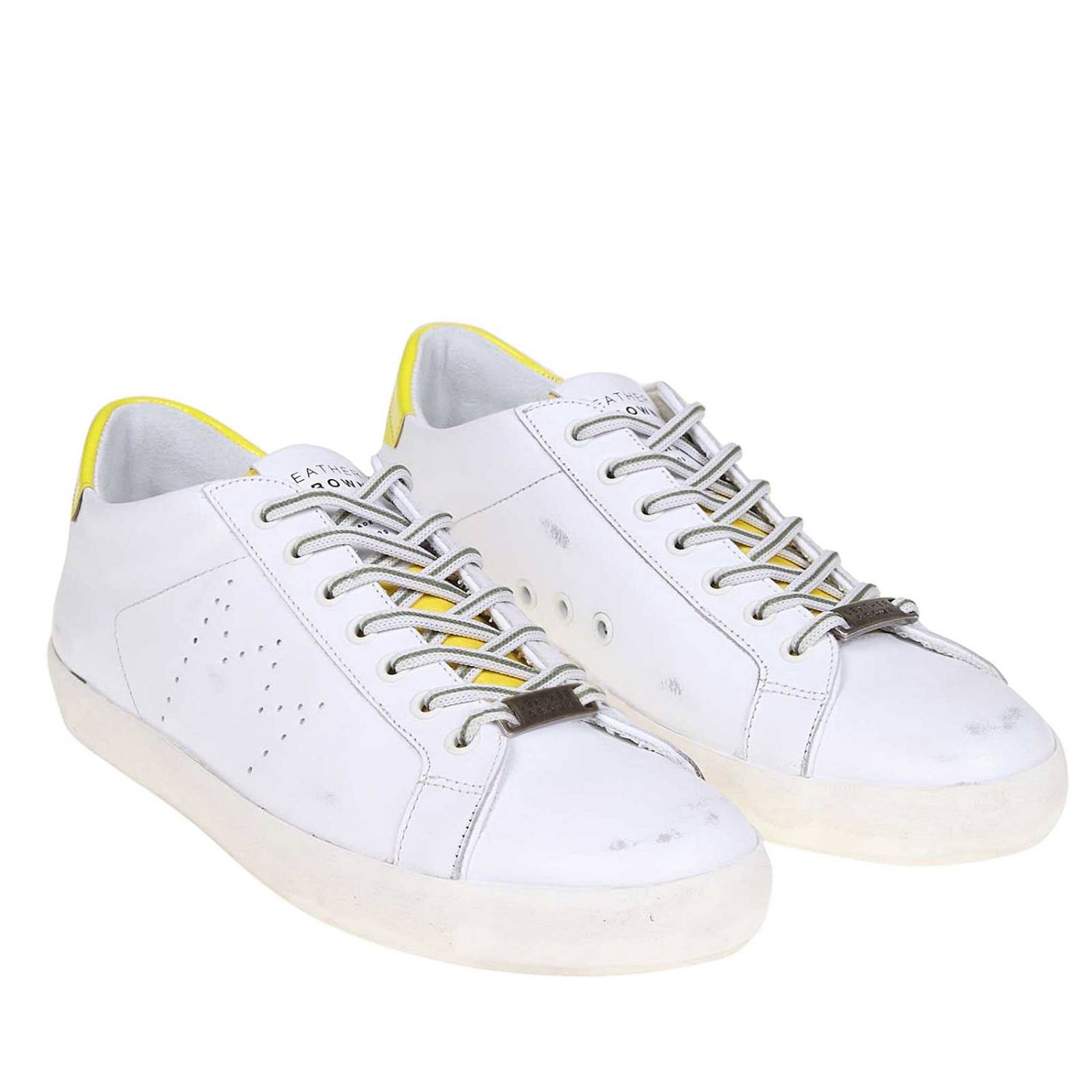 Leather Crown Outlet: Sneakers men - White | Sneakers Leather Crown ...