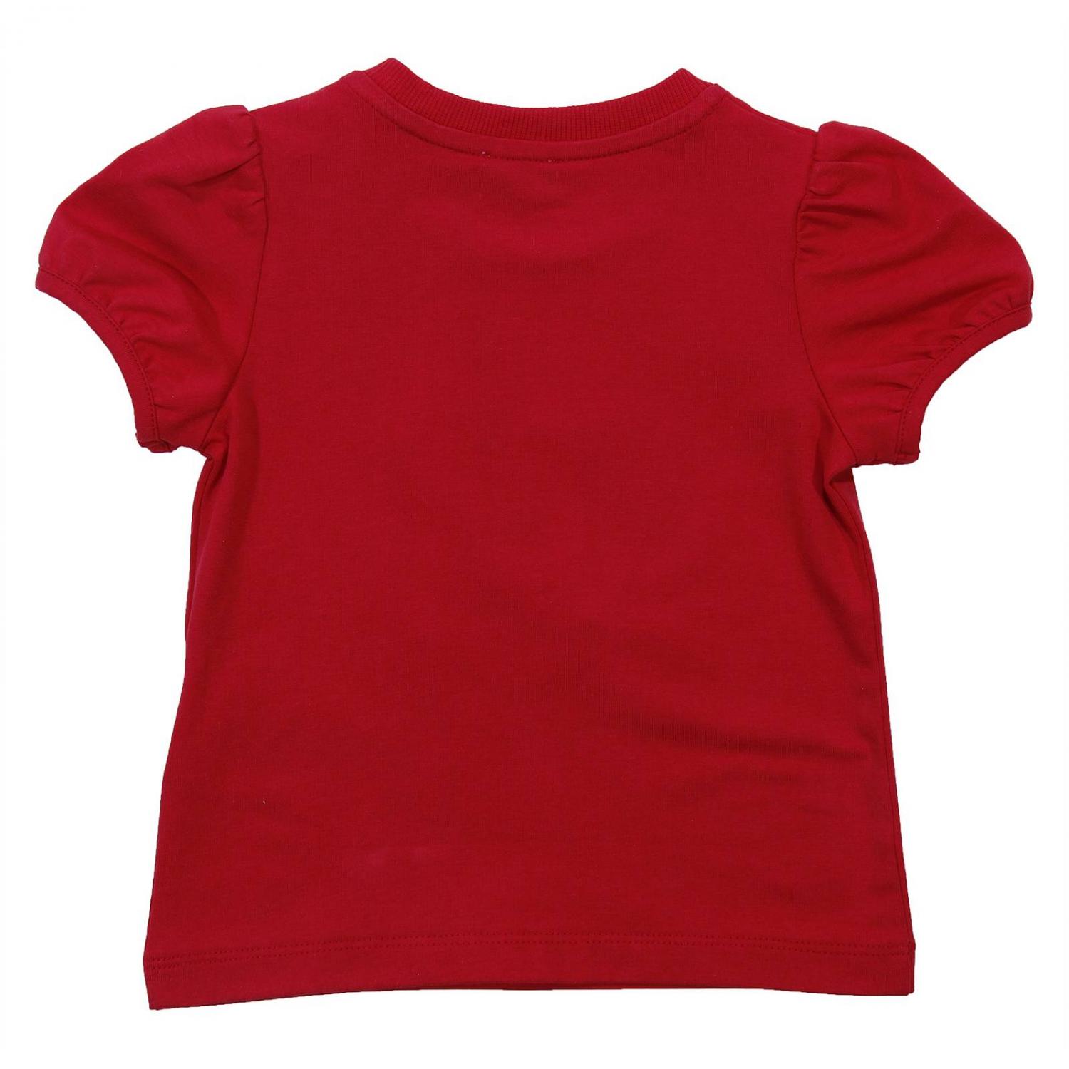 red moschino shirt