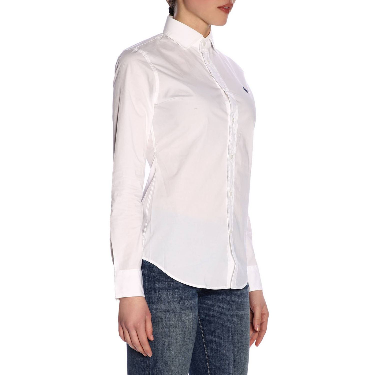 Polo Ralph Lauren Outlet: Shirt women - White | Shirt Polo Ralph Lauren ...