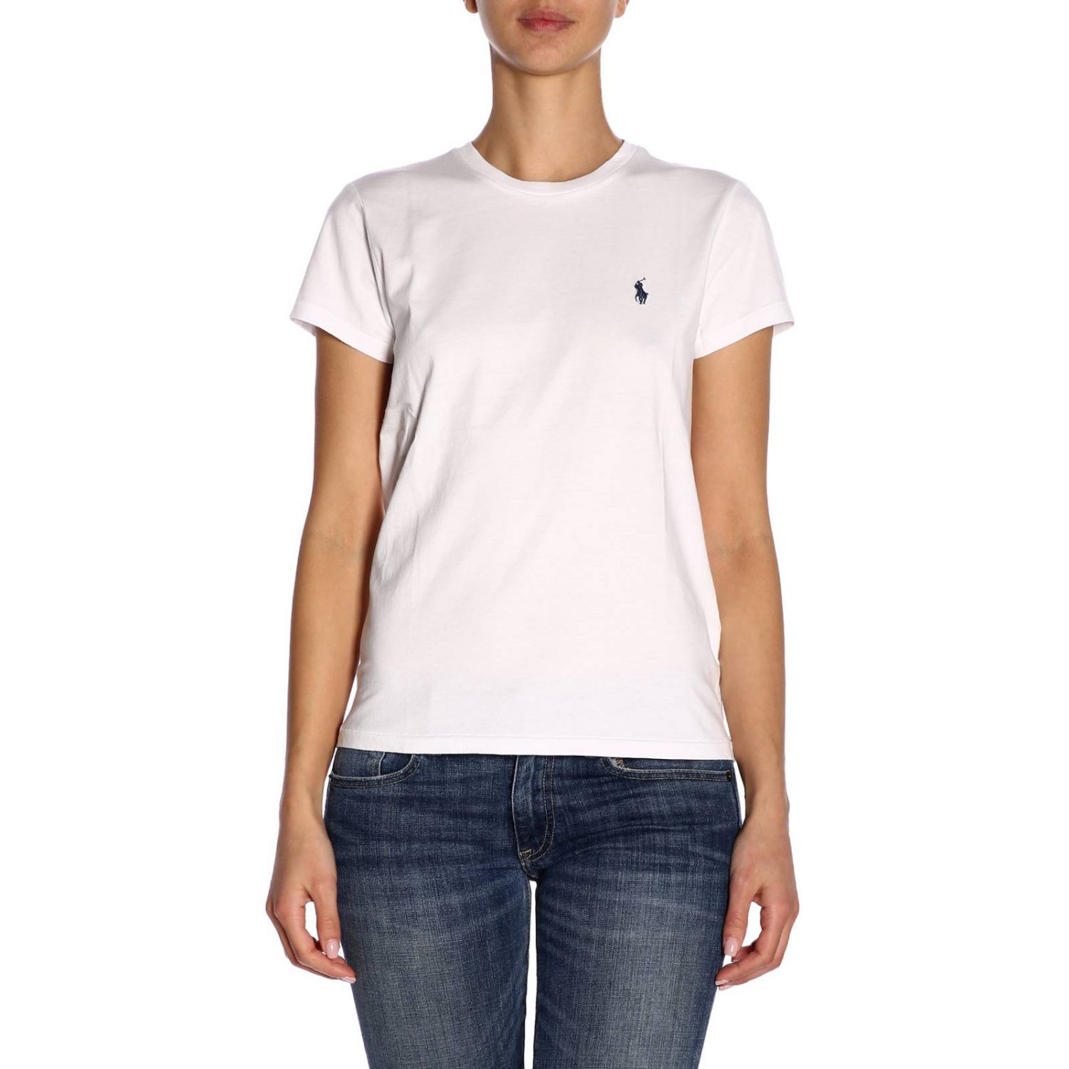 Polo Ralph Lauren Outlet: T-shirt women - White | T-Shirt Polo Ralph ...