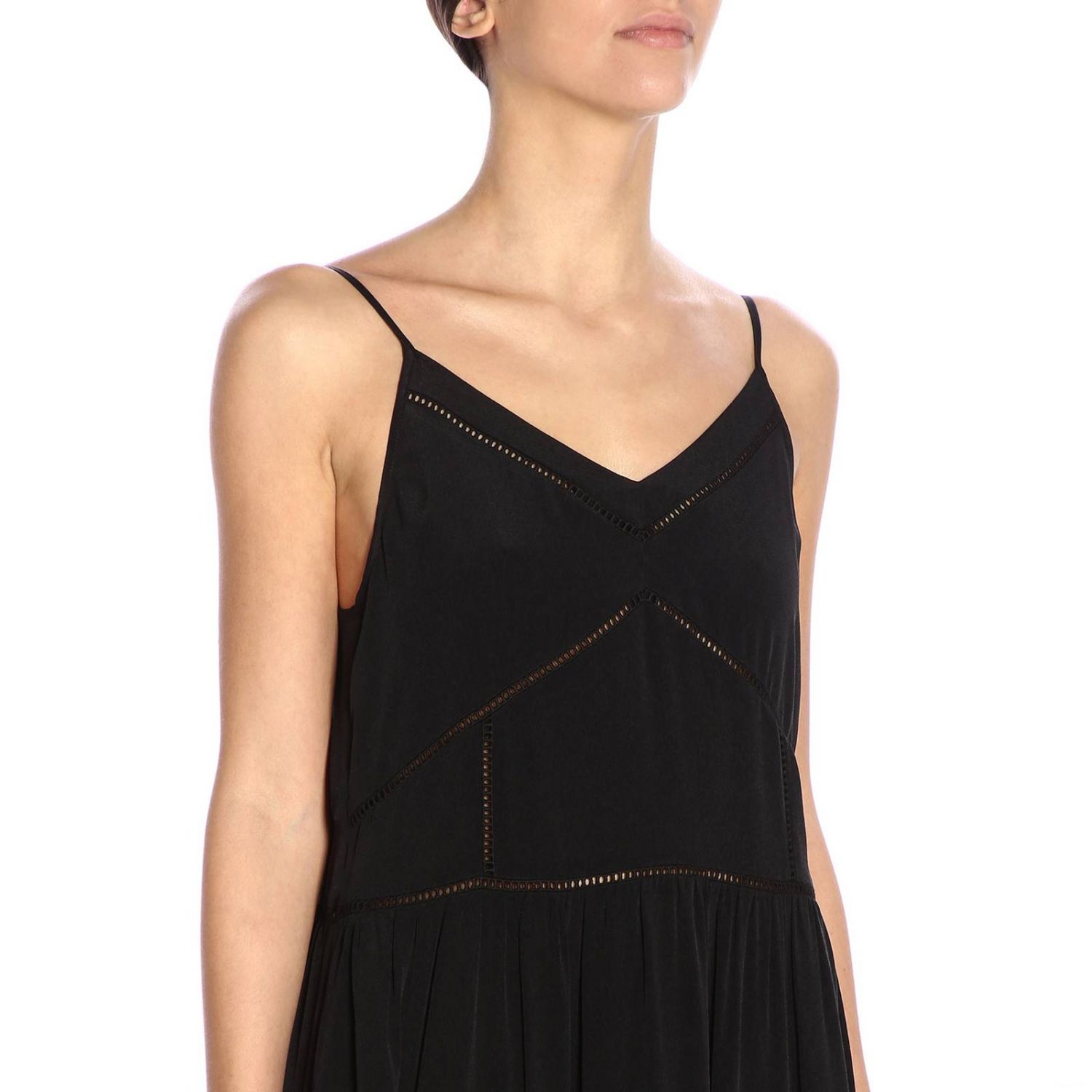 Twinset Outlet Dress For Woman Black Twinset Dress 191tp2740 Online On Gigliocom 5168