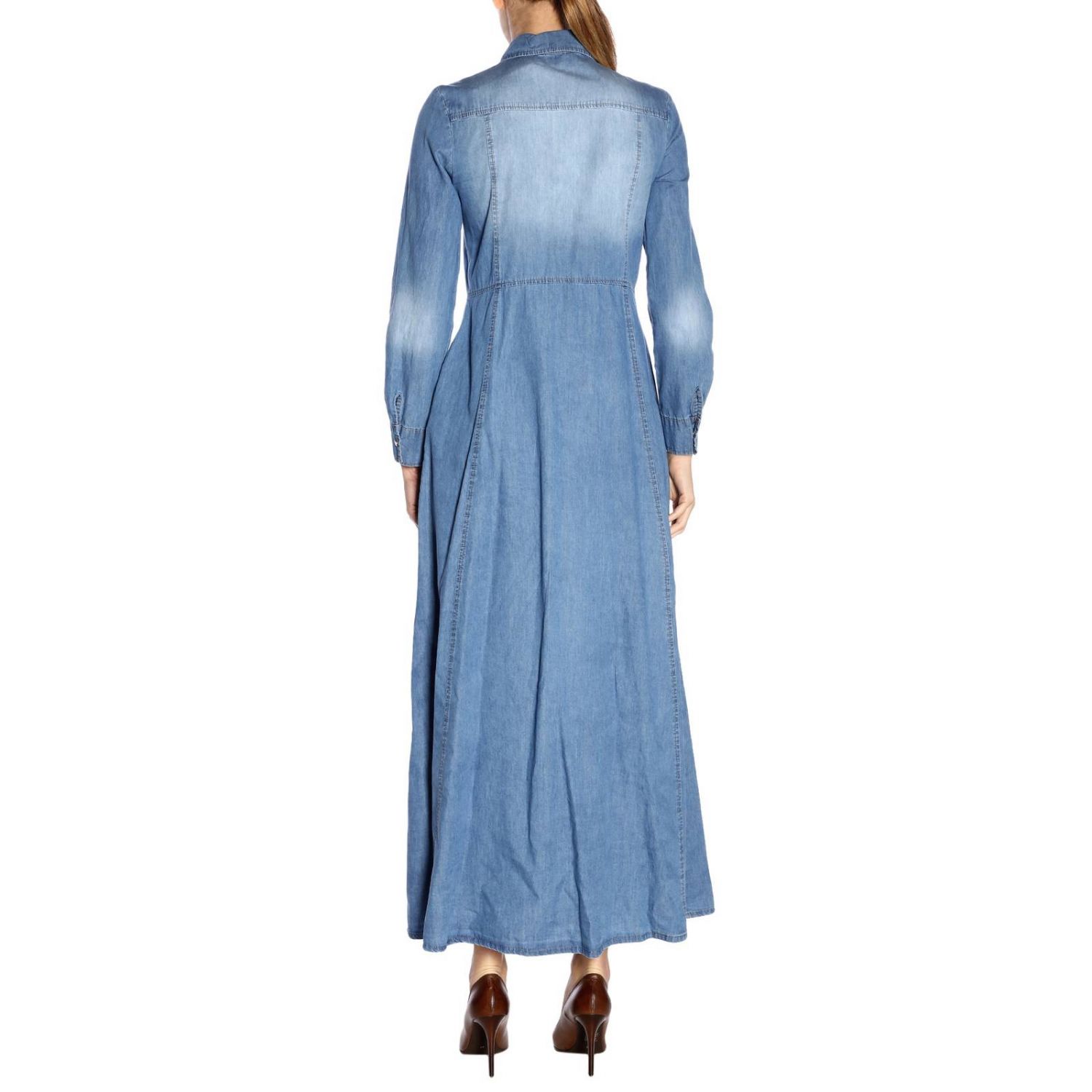 Kaos Outlet: dress for women - Denim | Kaos dress LP6AJ015-VU online on ...