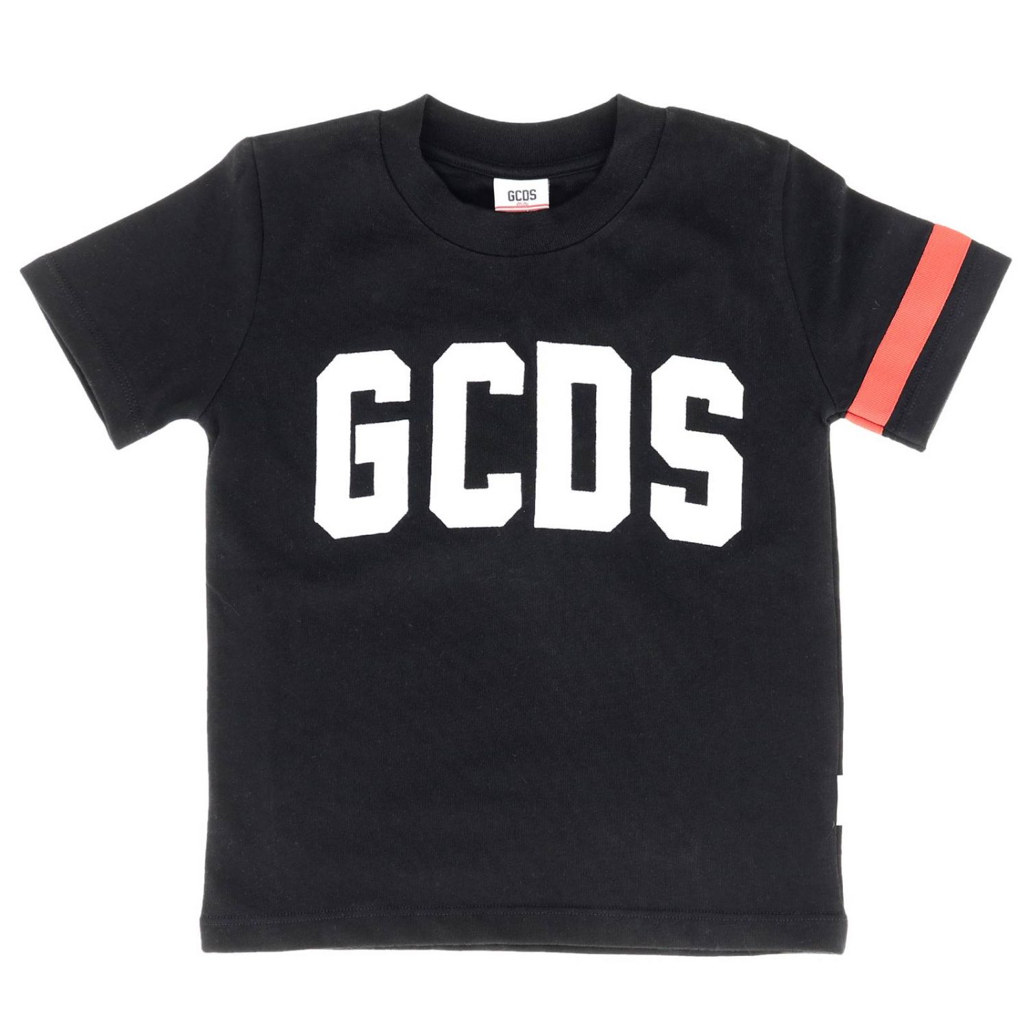 Gcds Outlet: T-shirt a maniche corte con maxi logo - Nero | Maglia Gcds  019492 GIGLIO.COM