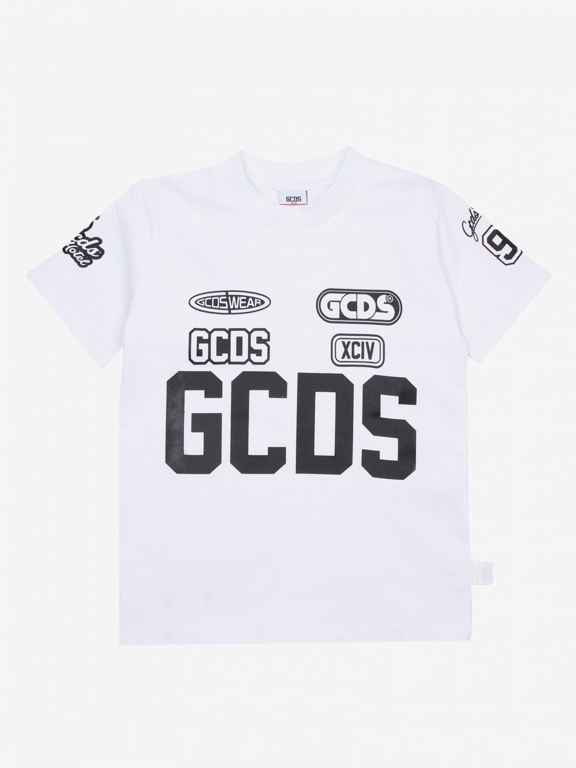 Gcds Outlet: T-shirt a maniche corte con maxi logo | Maglia Gcds Bambino  Bianco | Maglia Gcds 019513 GIGLIO.COM