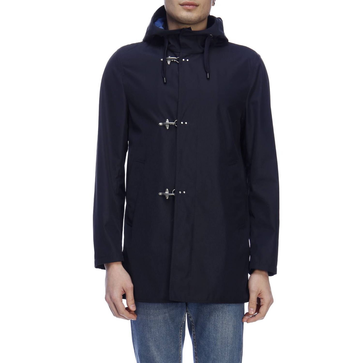 Fay Outlet: jacket for man - Blue | Fay jacket NAM15380350 PGD online ...