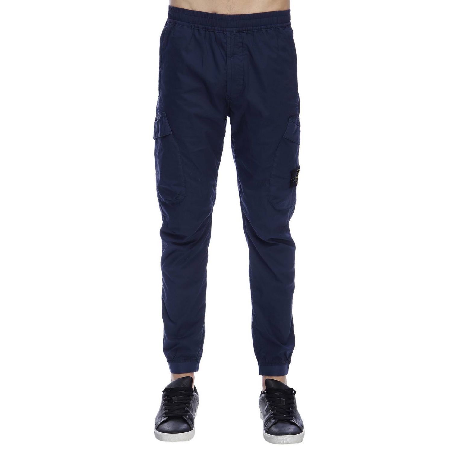 blue stone island pants