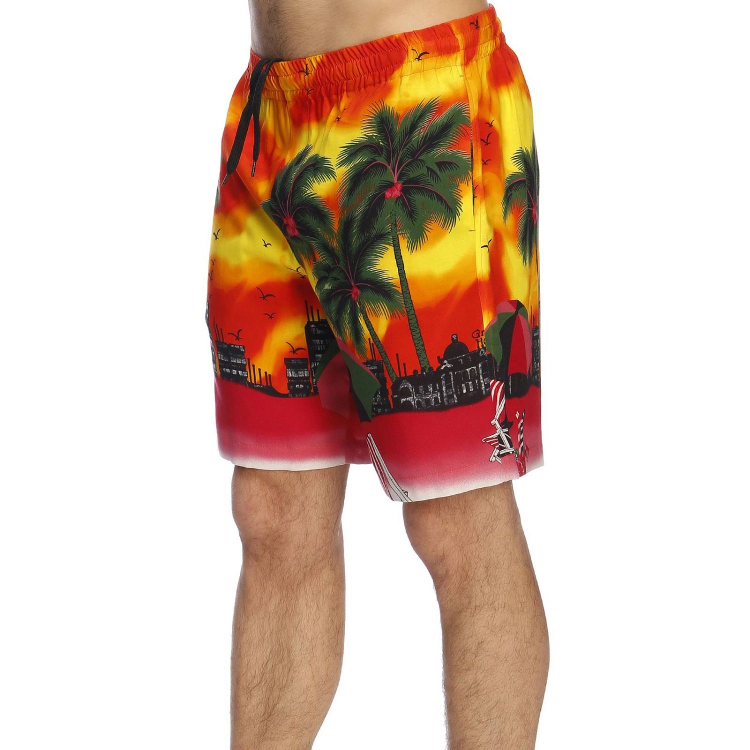 Msgm Outlet: Bermuda shorts men - Orange | Short Msgm 2640MB03B195058 ...