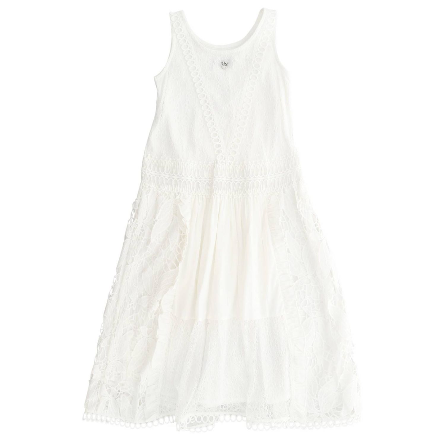 Pinko Outlet: Dress kids | Dress Pinko Kids White | Dress Pinko 1A118Q ...