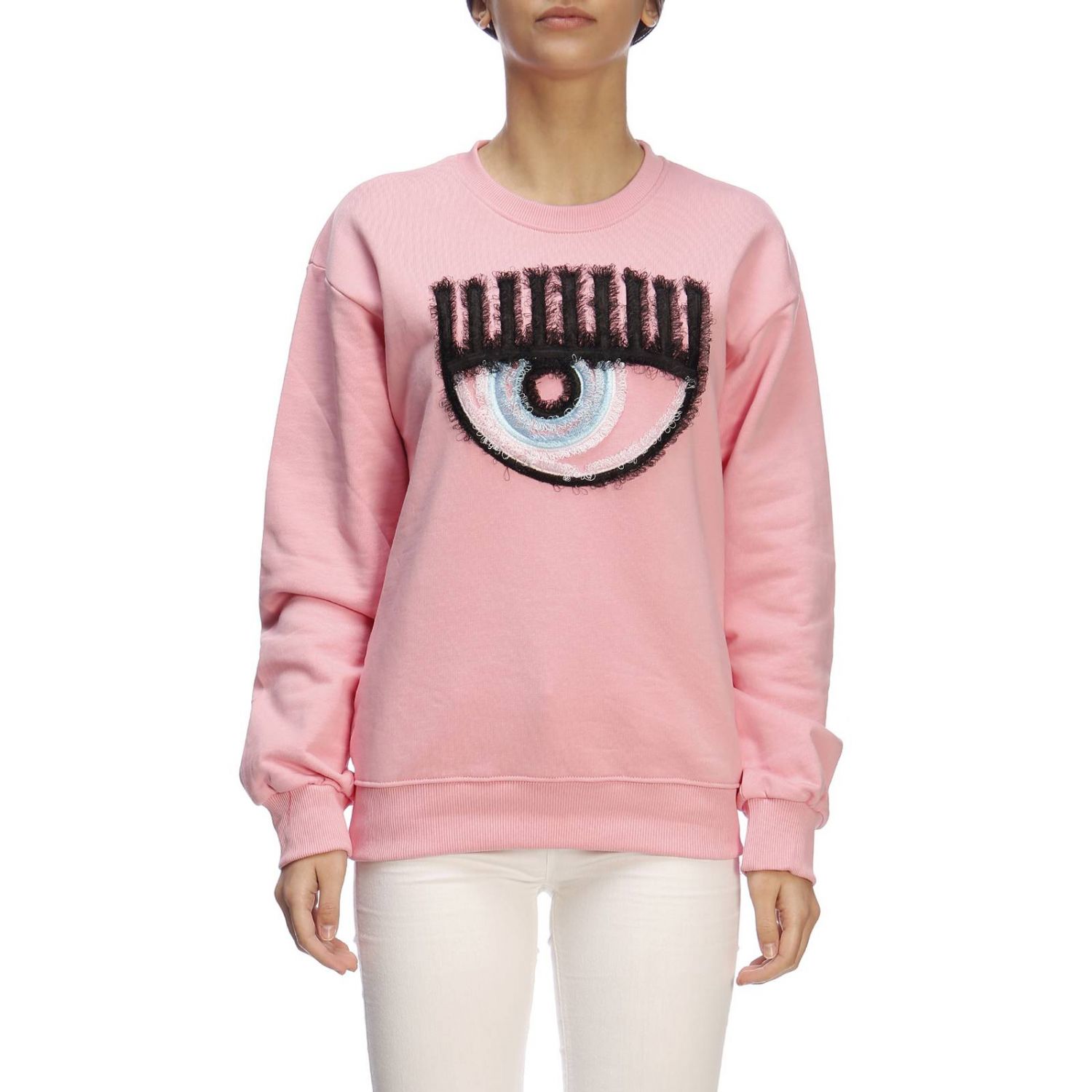 felpa rosa chiara ferragni