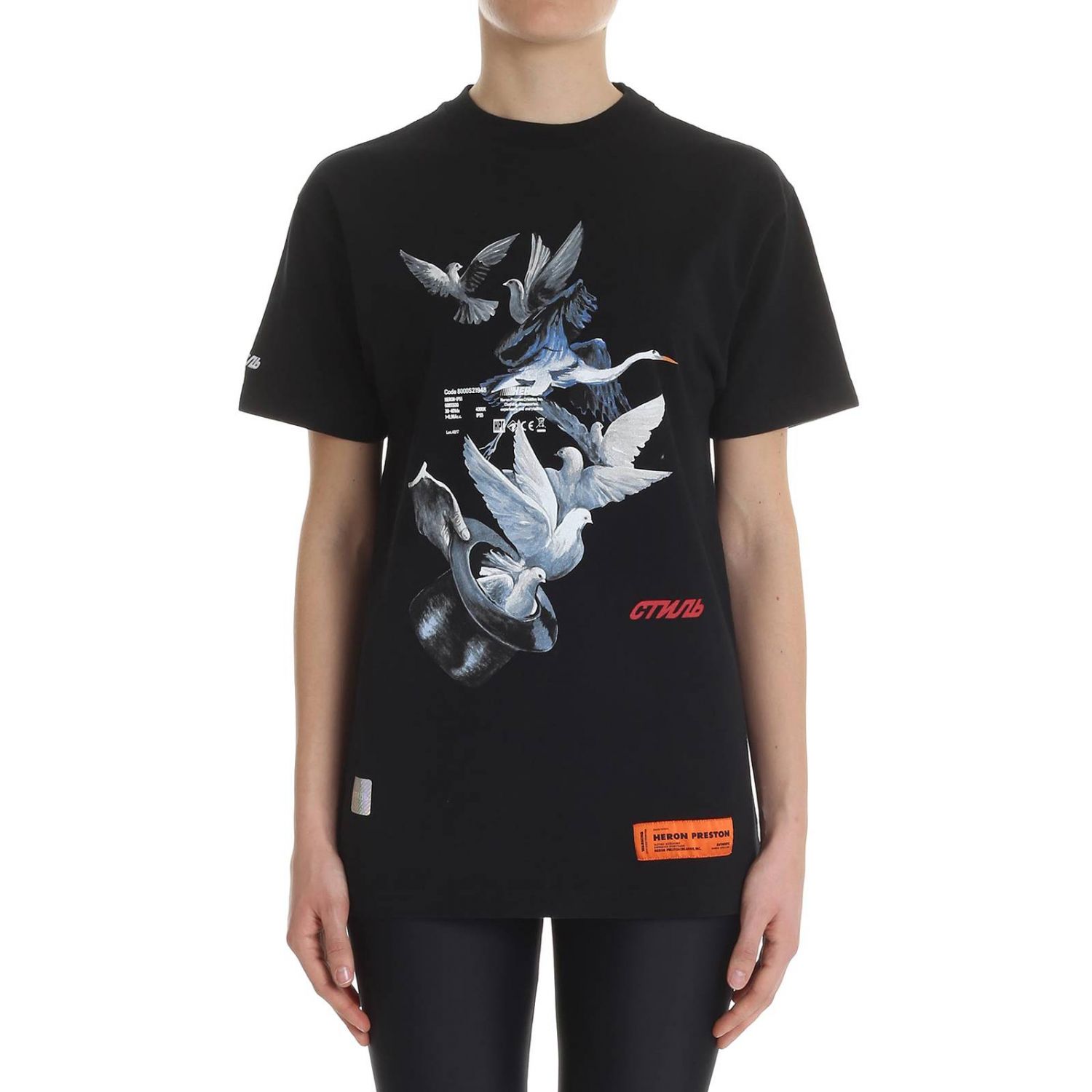 Heron Preston Outlet: T-shirt women | T-Shirt Heron Preston Women Black ...