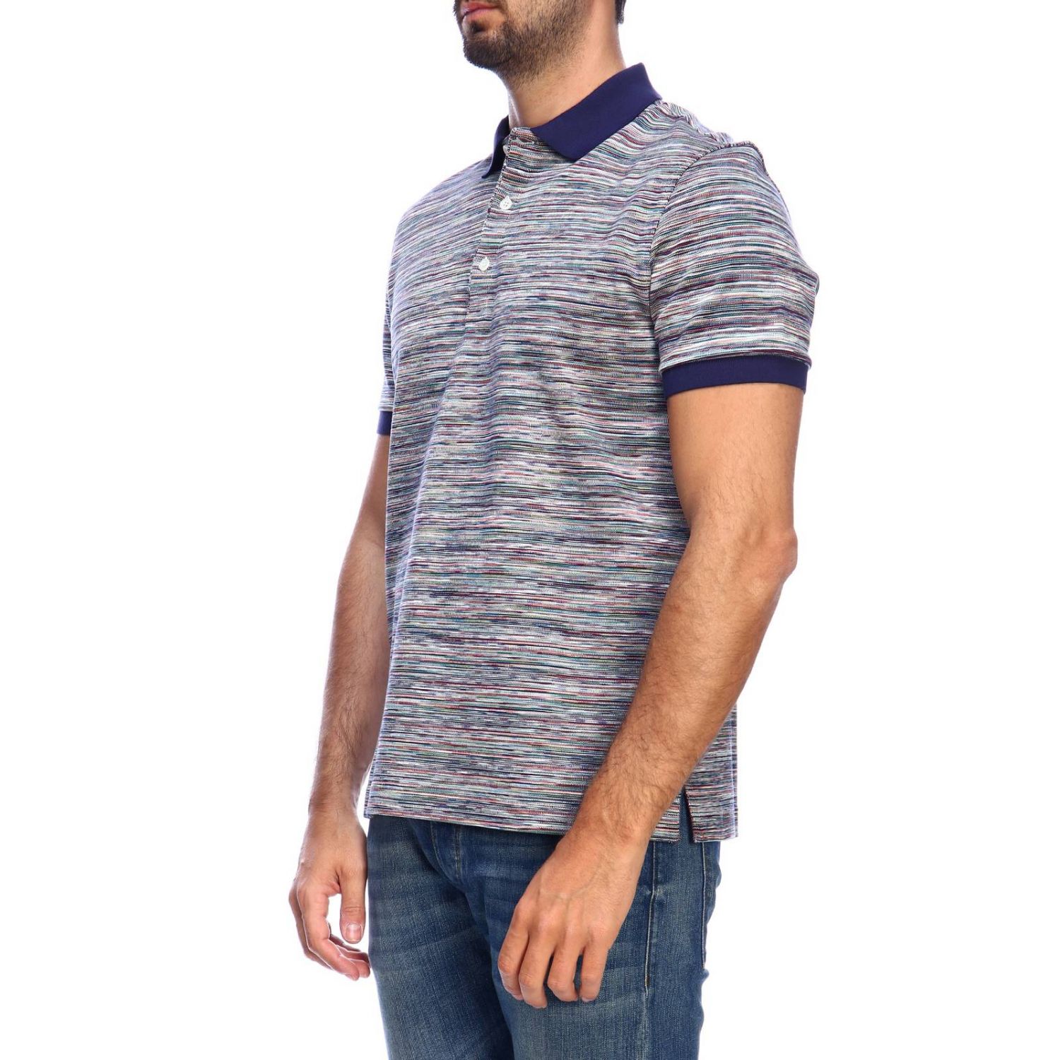 Missoni Outlet: Herren T-Shirt - Blau | Missoni T-Shirt MUL00007 BJ0015 online auf GIGLIO.COM