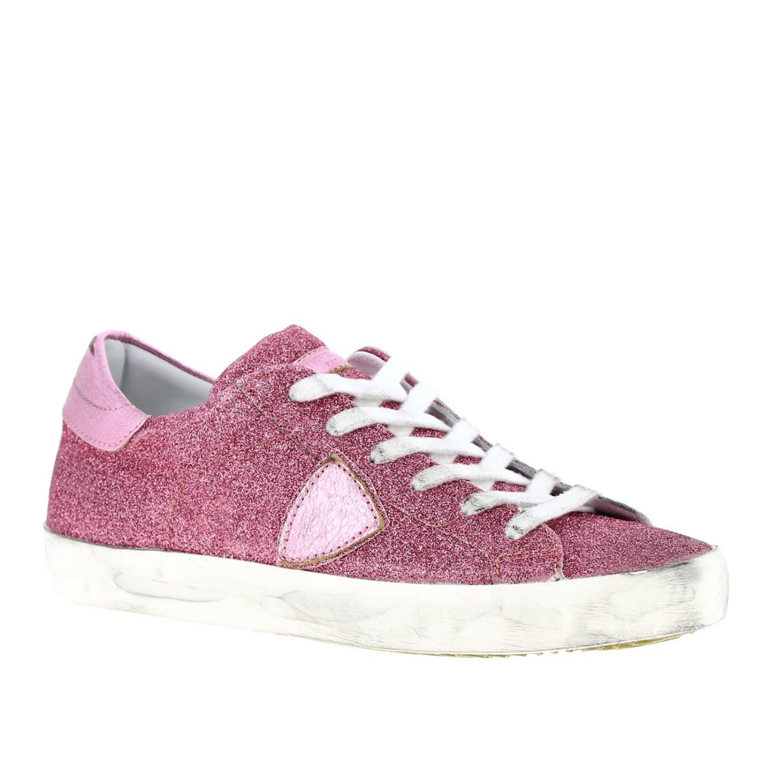 Philippe Model Outlet: Sneakers women - Pink | Sneakers Philippe Model ...