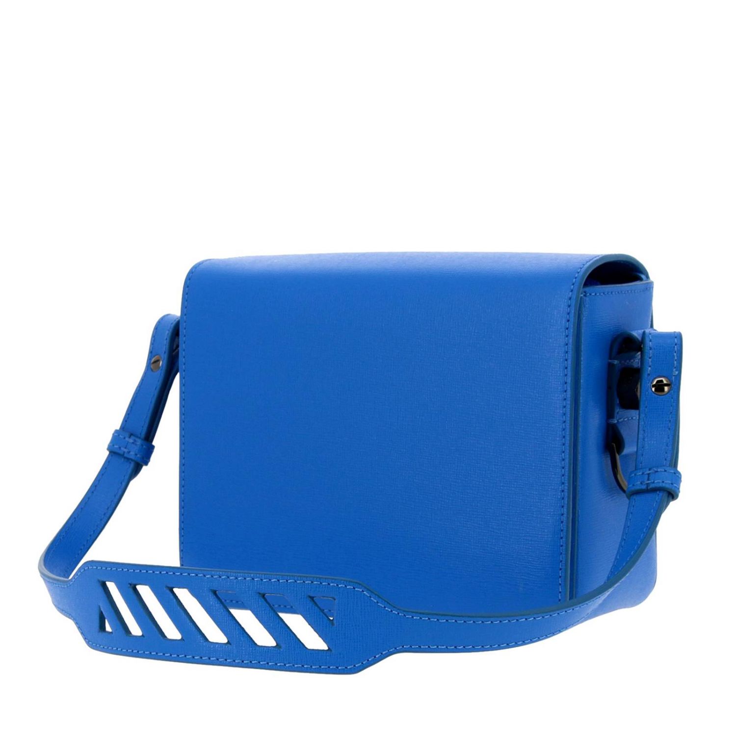 blue off white crossbody bag