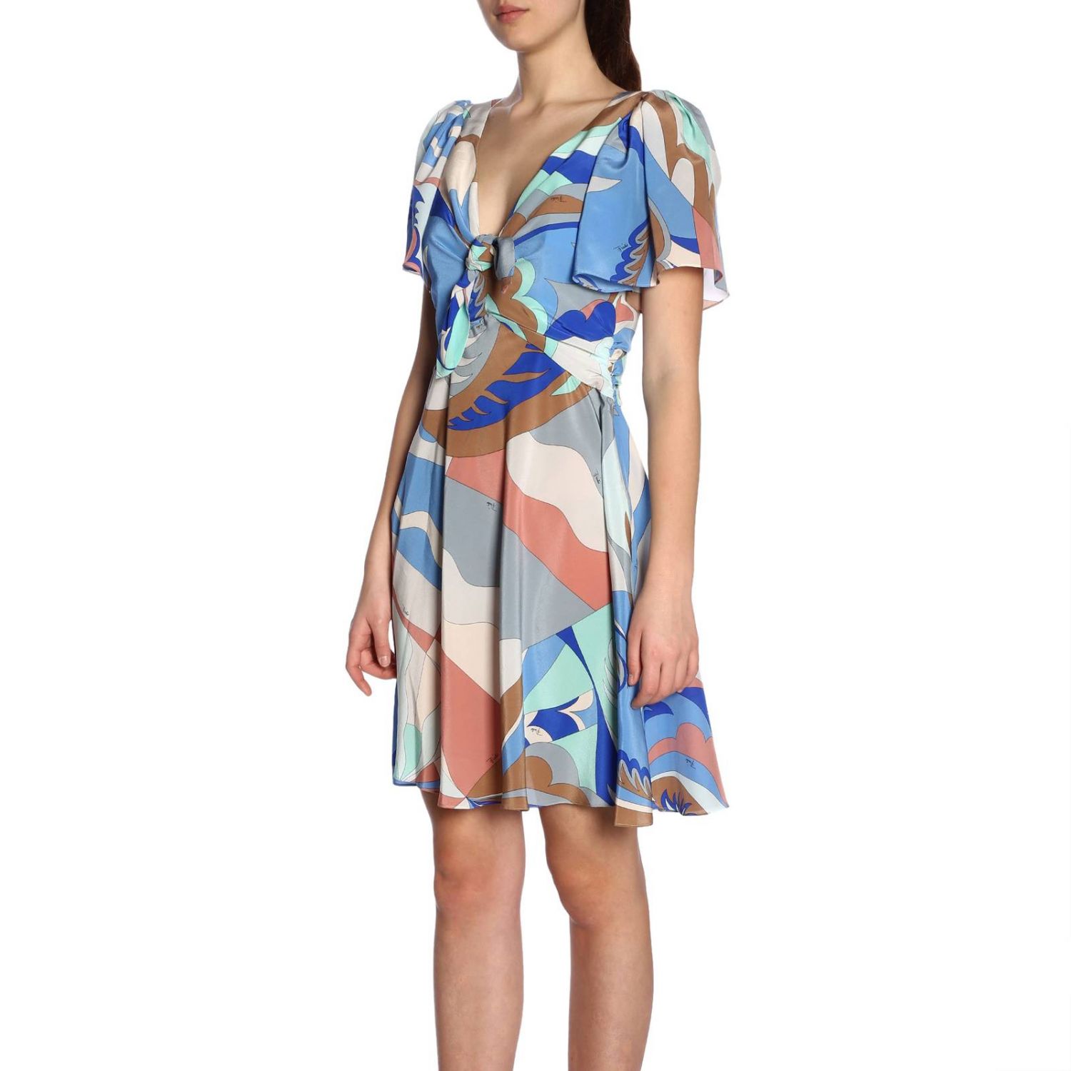 Emilio Pucci Outlet: Abito in jersey con stampa - Fantasia | Abito Emilio  Pucci 9ERG85 9E733 GIGLIO.COM