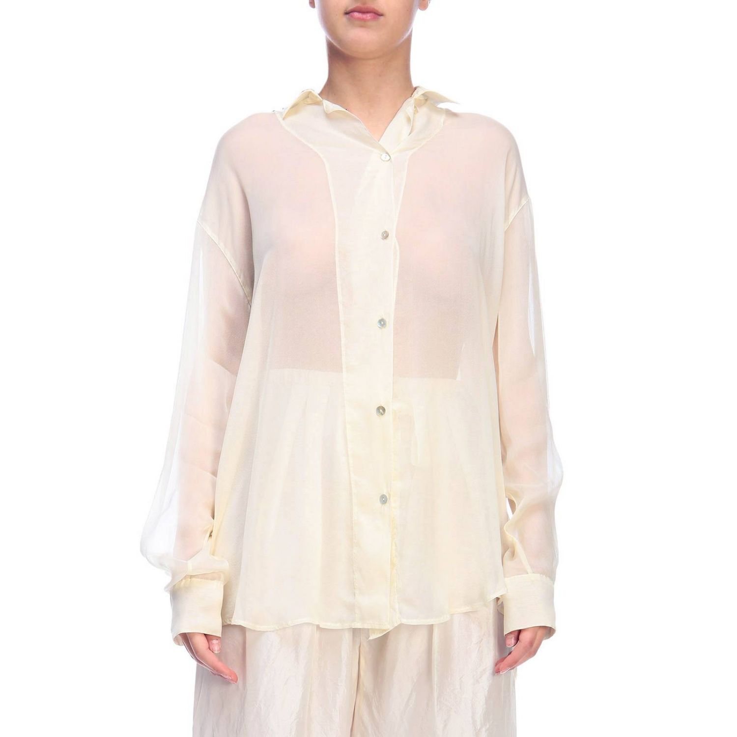 Forte Forte Outlet: Shirt women - White | Forte Forte shirt 6271 online ...