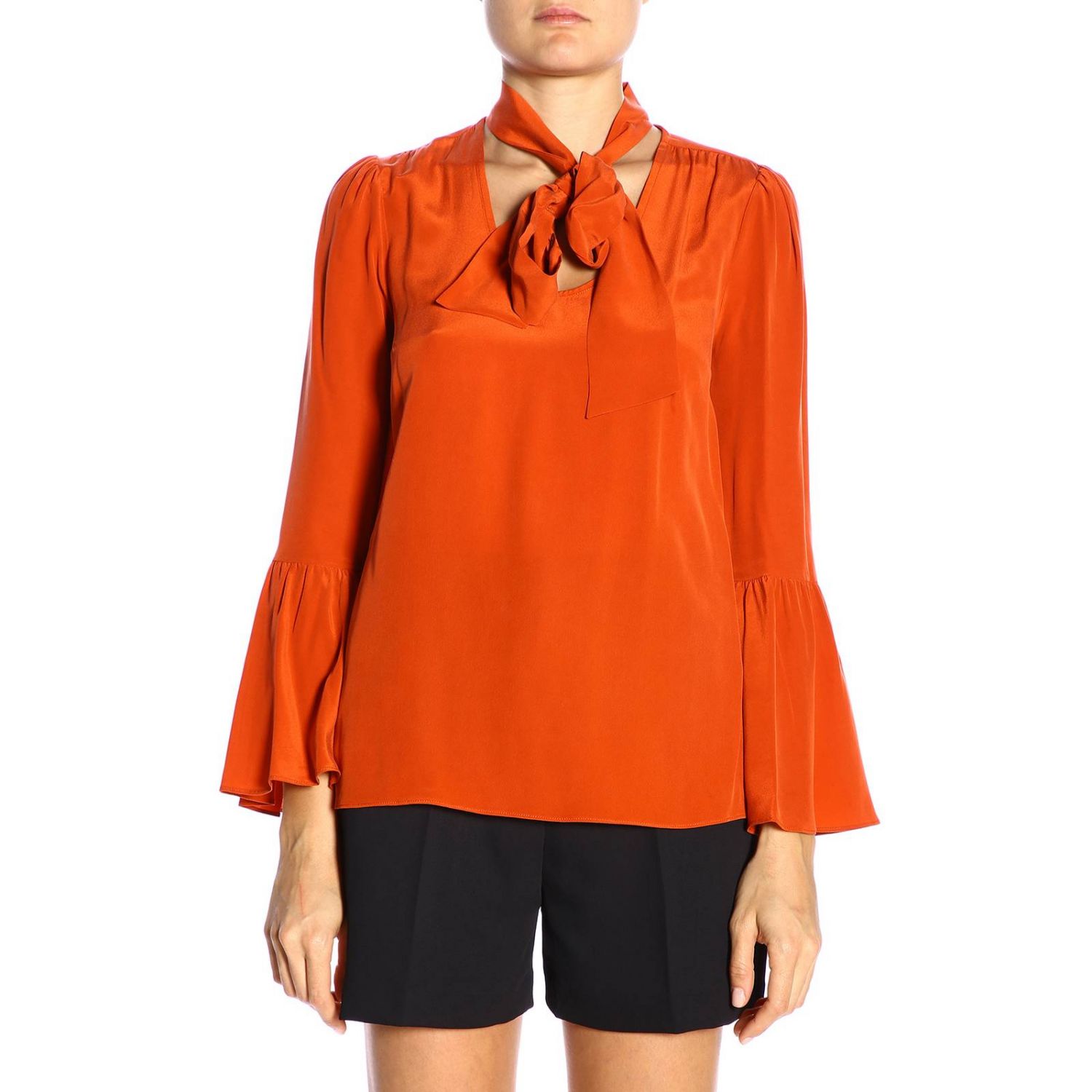 orange michael kors shirt