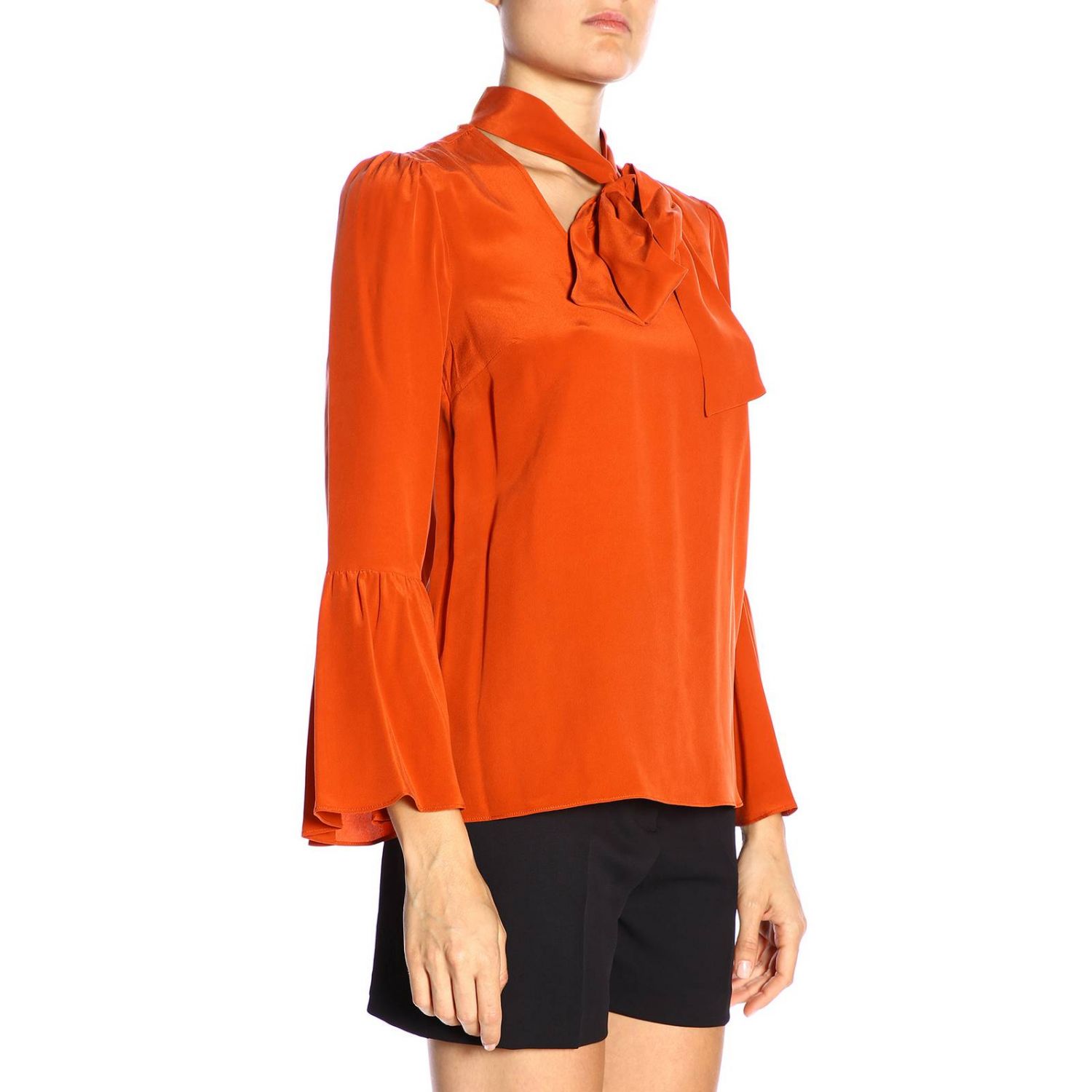 orange michael kors shirt