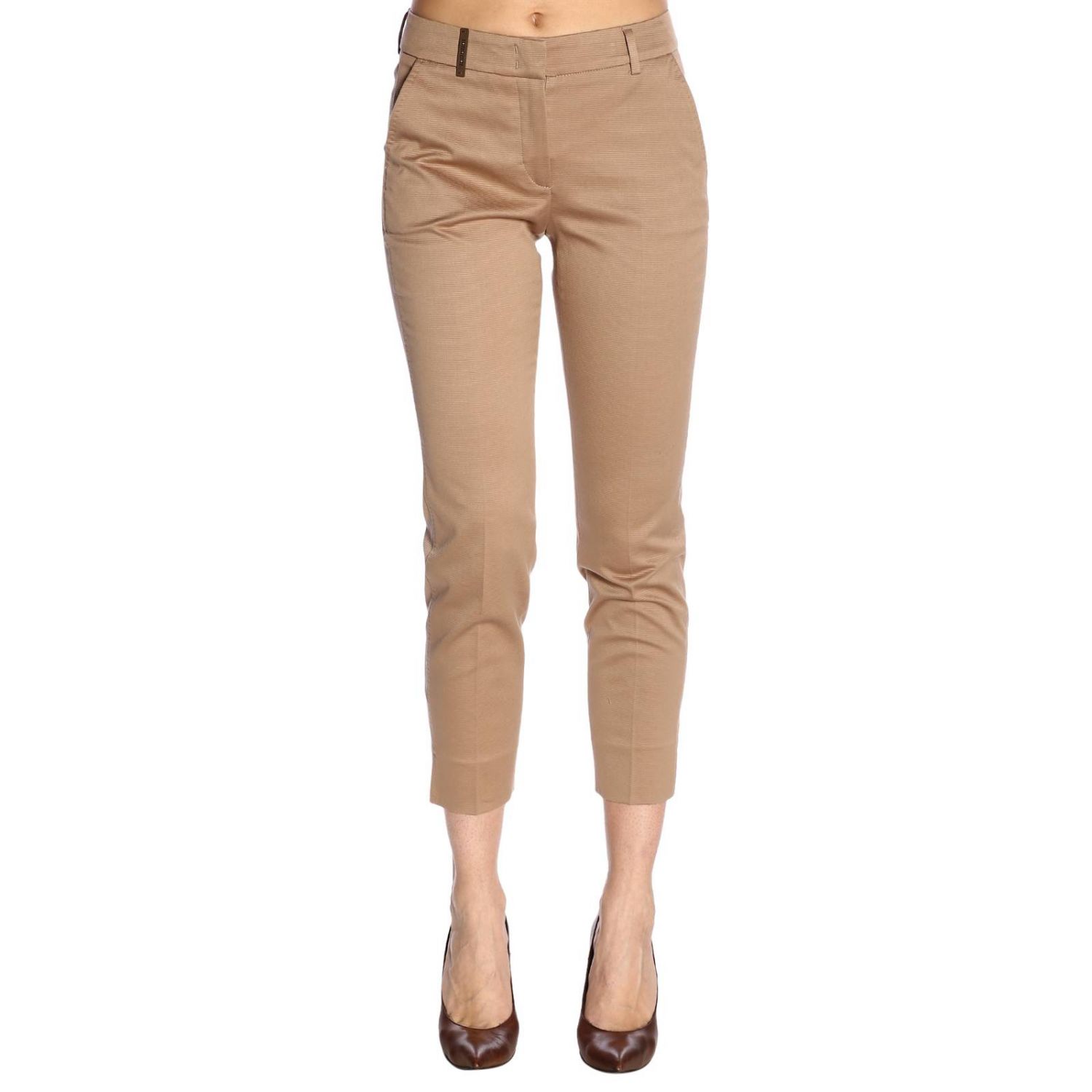 Peserico Outlet: pants for woman - Hazel | Peserico pants P04718 6494 ...