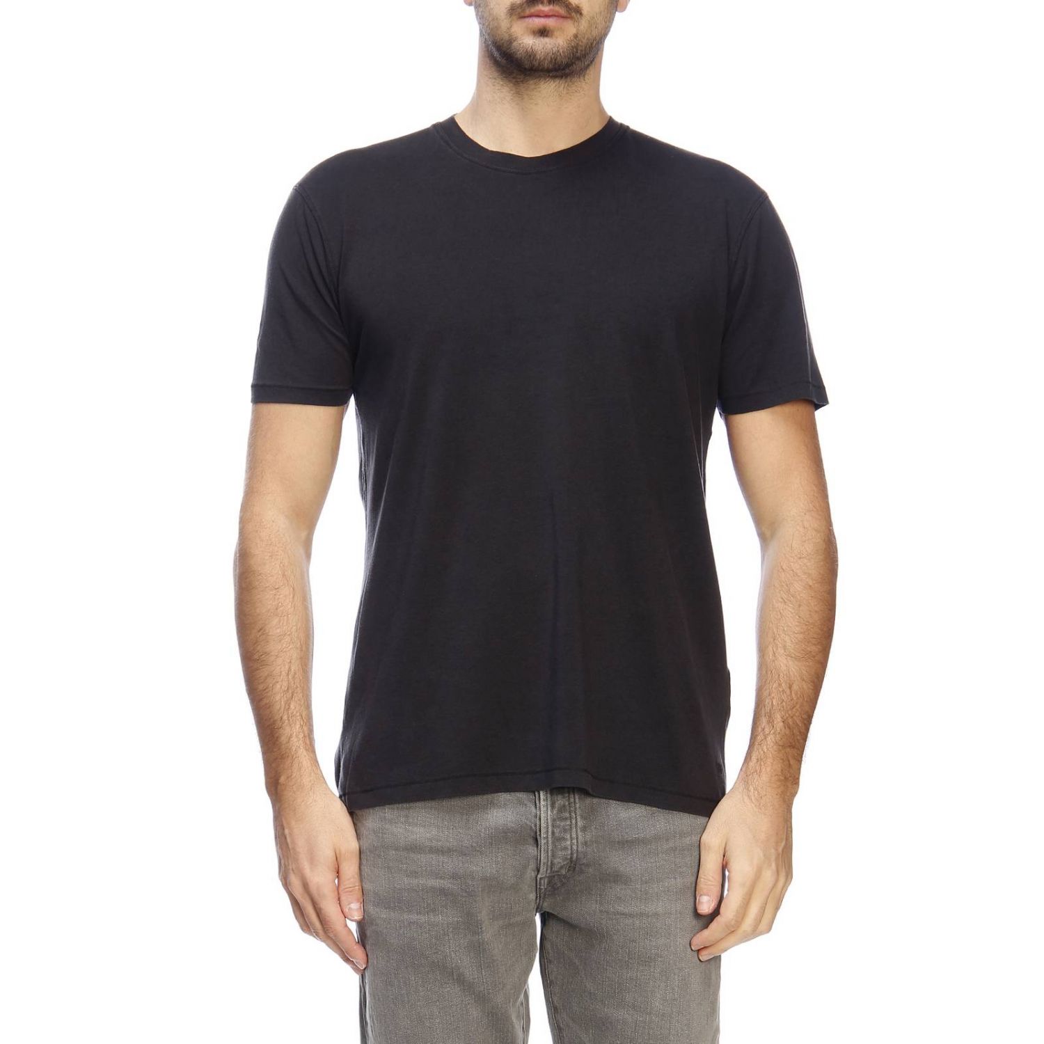 Outlet de Tom Ford camiseta para hombre, Negro Camiseta Tom Ford