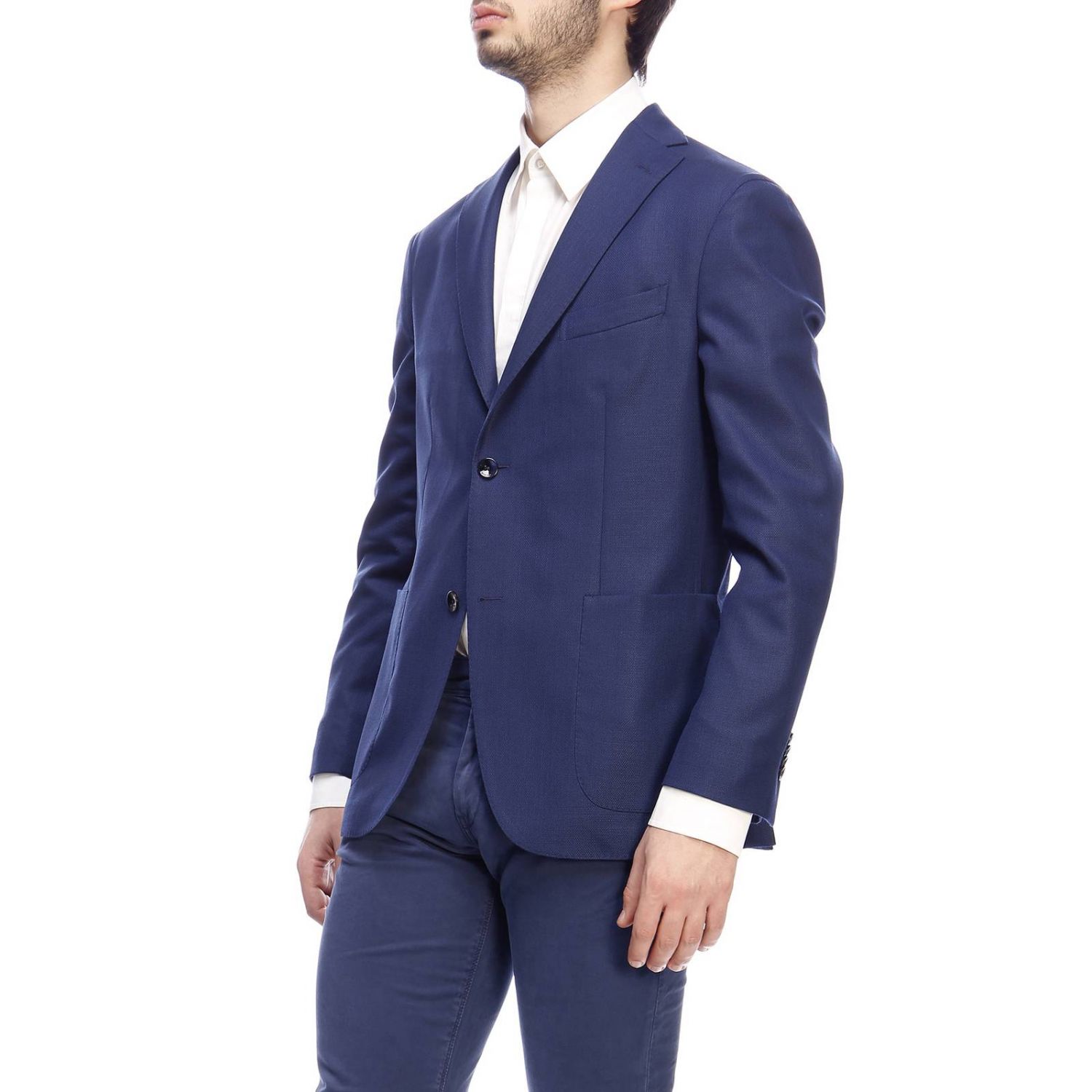 Boglioli Outlet: jacket for man - Blue | Boglioli jacket N1302E BAS534 ...