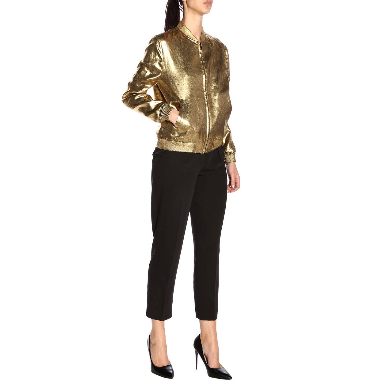 saint laurent gold jacket