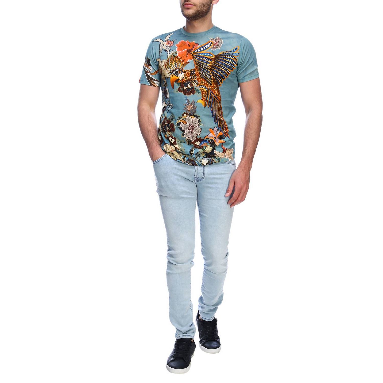 Etro Outlet: T-shirt men - Multicolor | T-Shirt Etro 1Y020 9341 GIGLIO.COM