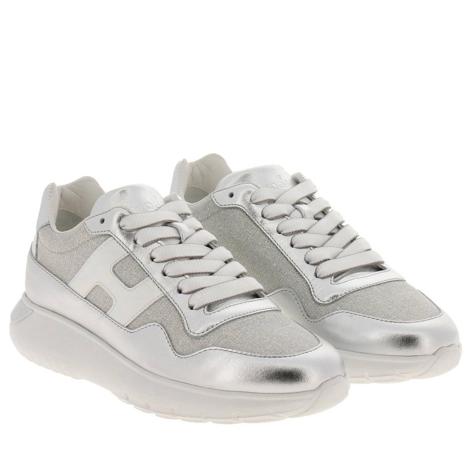 HOGAN: Scarpe donna - Argento | Sneakers Hogan HXW3710AP31 KWX GIGLIO.COM
