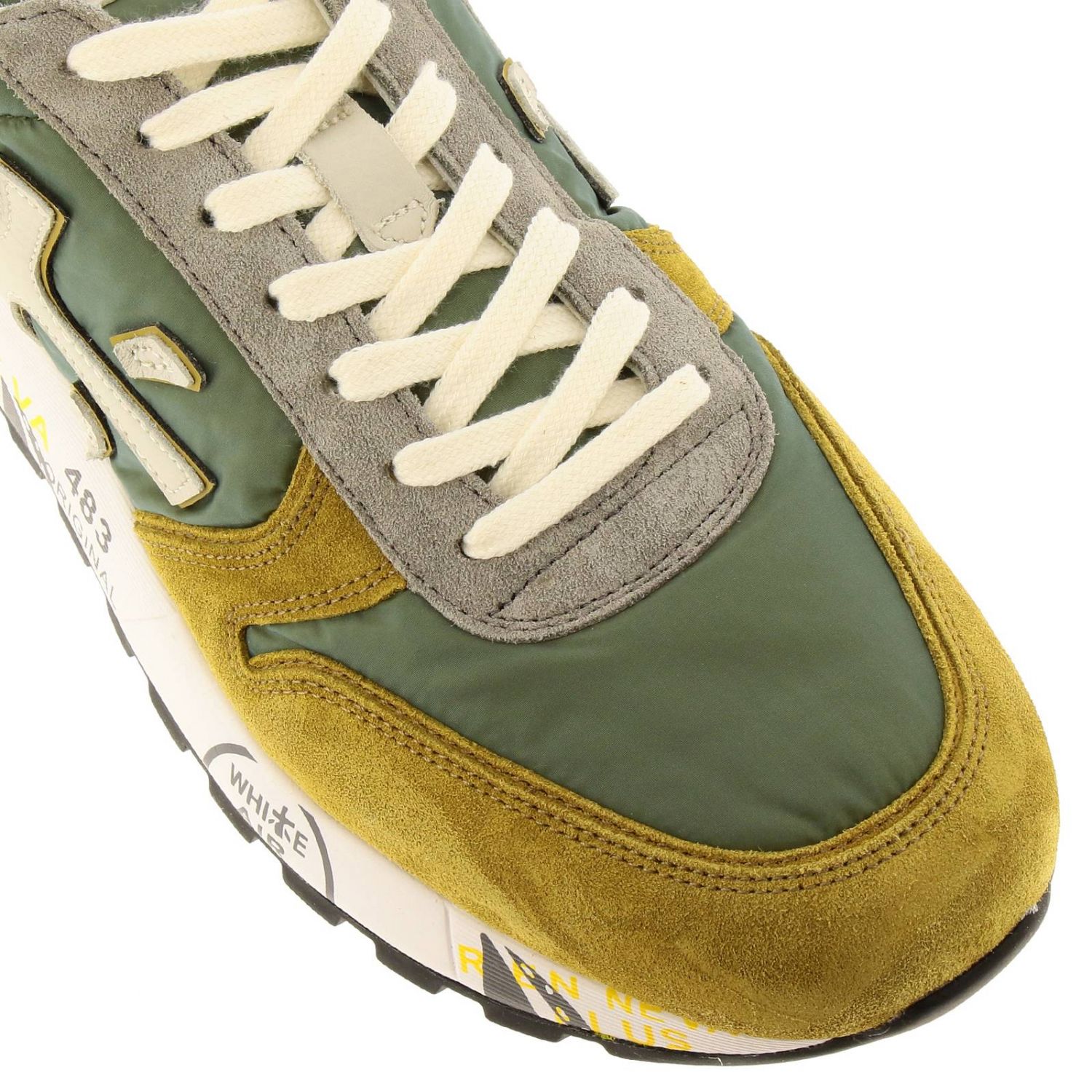 Premiata Outlet Zapatos hombre Verde Zapatillas Premiata MICK