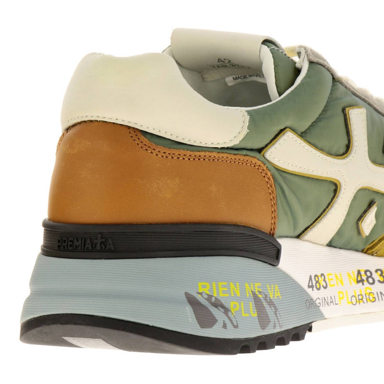 Premiata Outlet Zapatos hombre Verde Zapatillas Premiata MICK