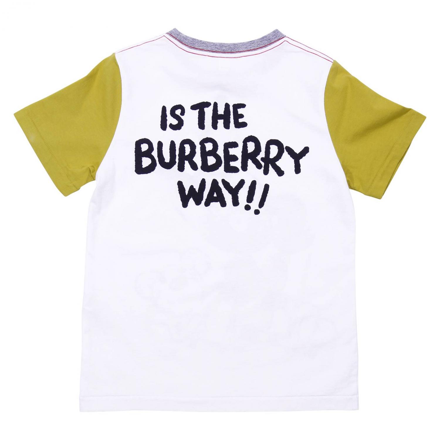 burberry t shirt kids yellow