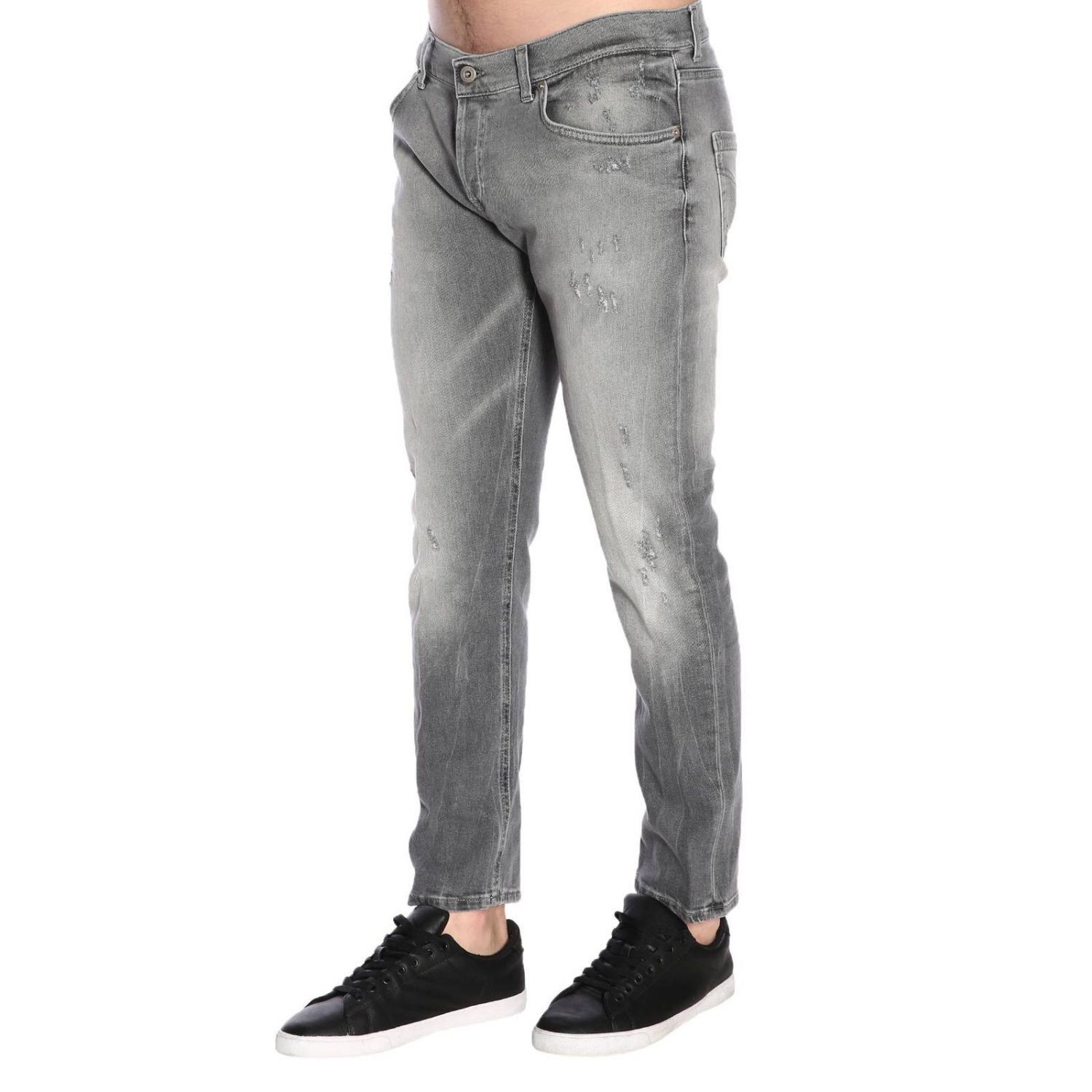 Dondup Outlet: jeans for man - Grey | Dondup jeans UP168 DS0225 online ...