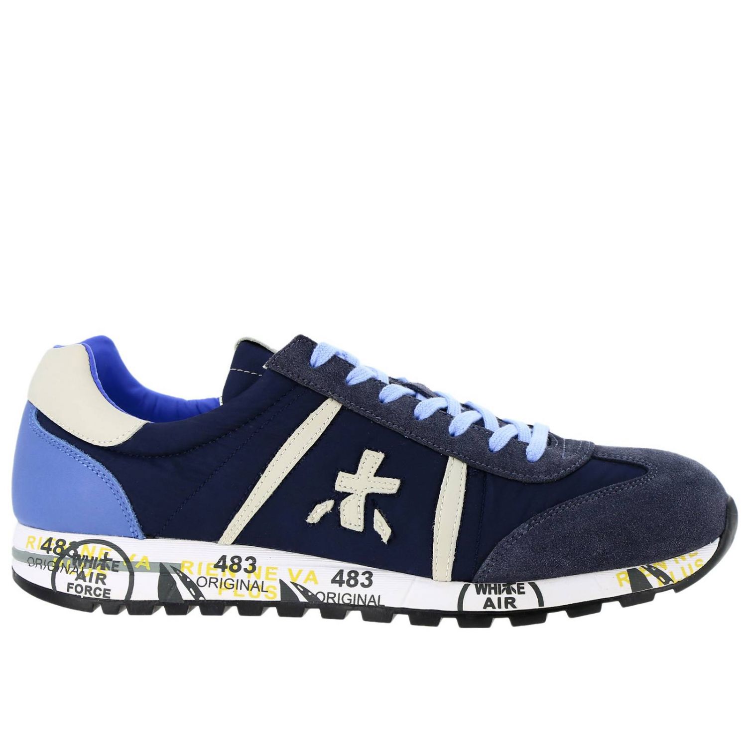 Premiata Outlet: sneakers for man - Blue | Premiata sneakers LUCY ...