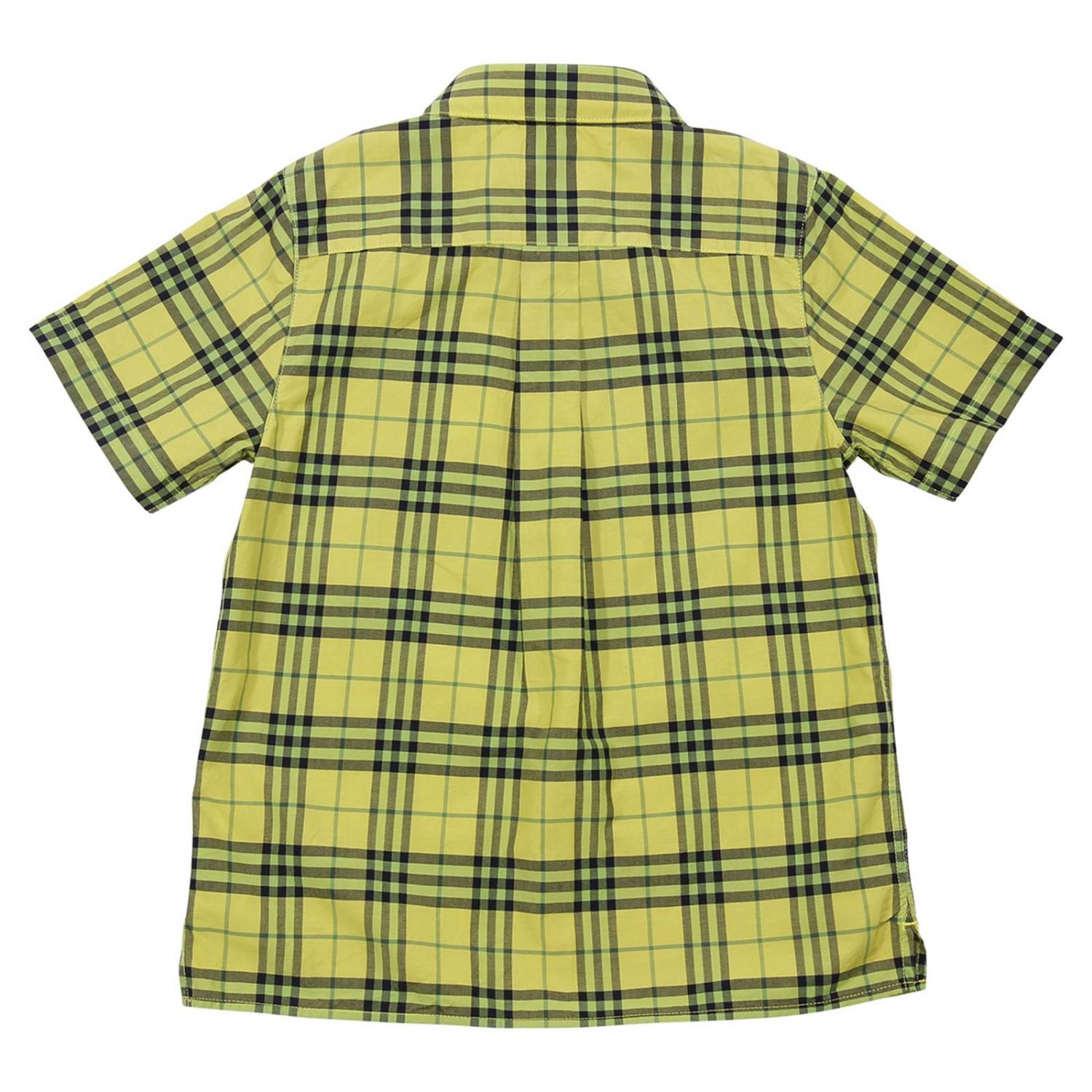 burberry shirt kids yellow