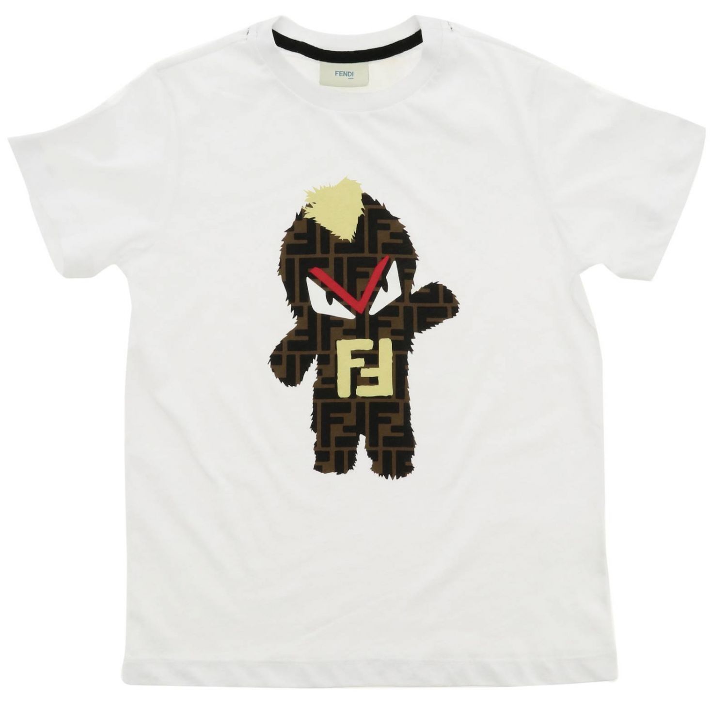 Fendi Outlet: T-shirt kids - White | T-Shirt Fendi JMI252 7AJ GIGLIO.COM