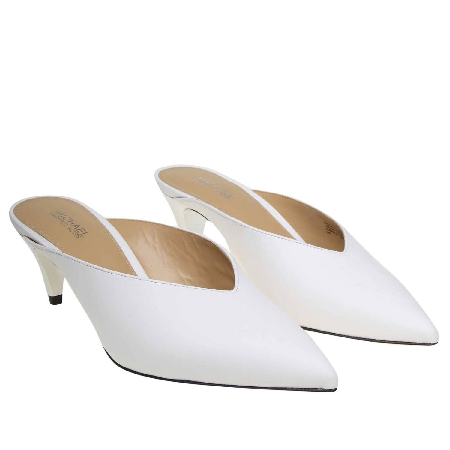 michael kors white shoes heels
