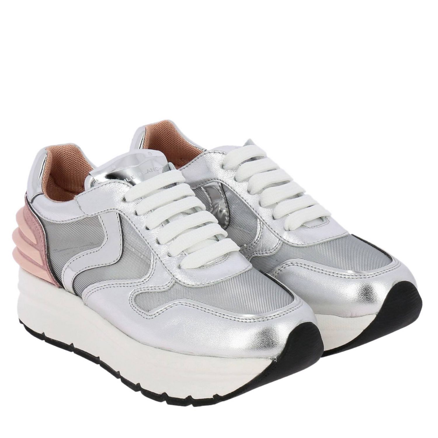 Voile Blanche Outlet: Sneakers women - Silver | Sneakers Voile Blanche ...