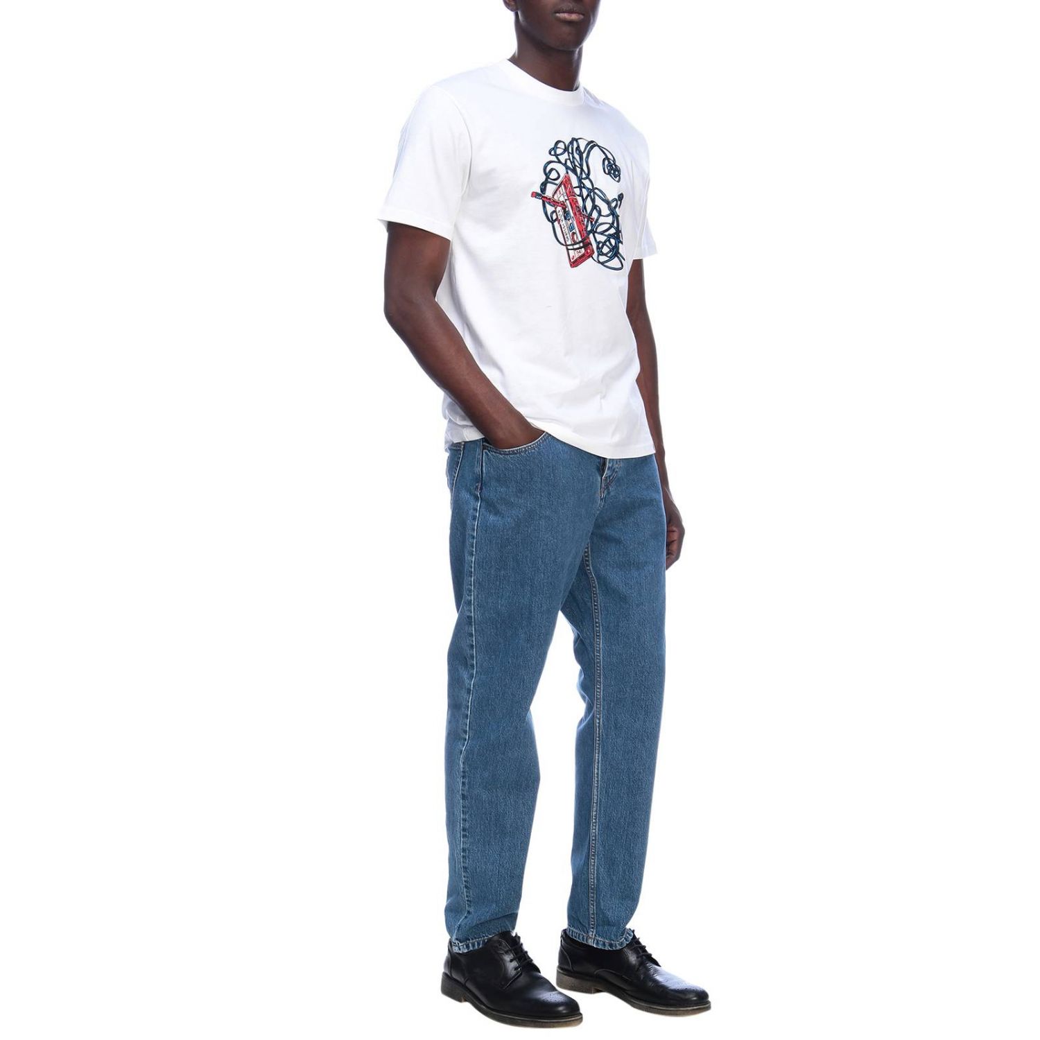 Carhartt Outlet: pants for man - Denim | Carhartt pants I02490400 ...