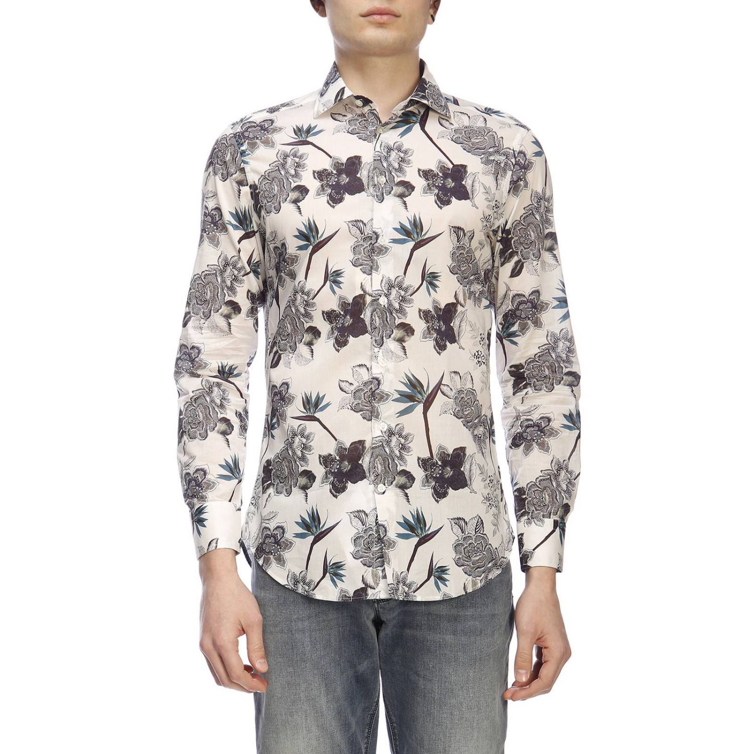 Etro Outlet: shirt for man - White | Etro shirt 11451 4762 online on ...